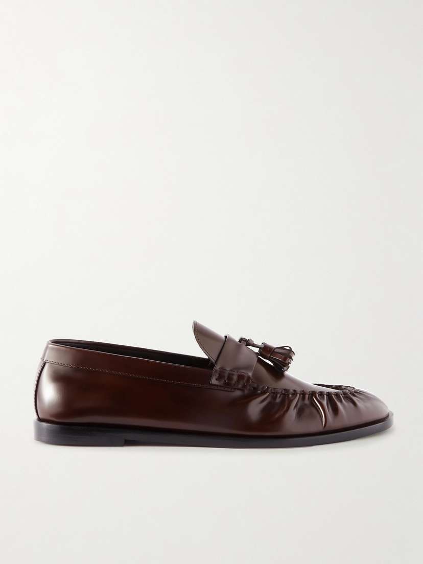 The Row Tasseled Leather Loafers