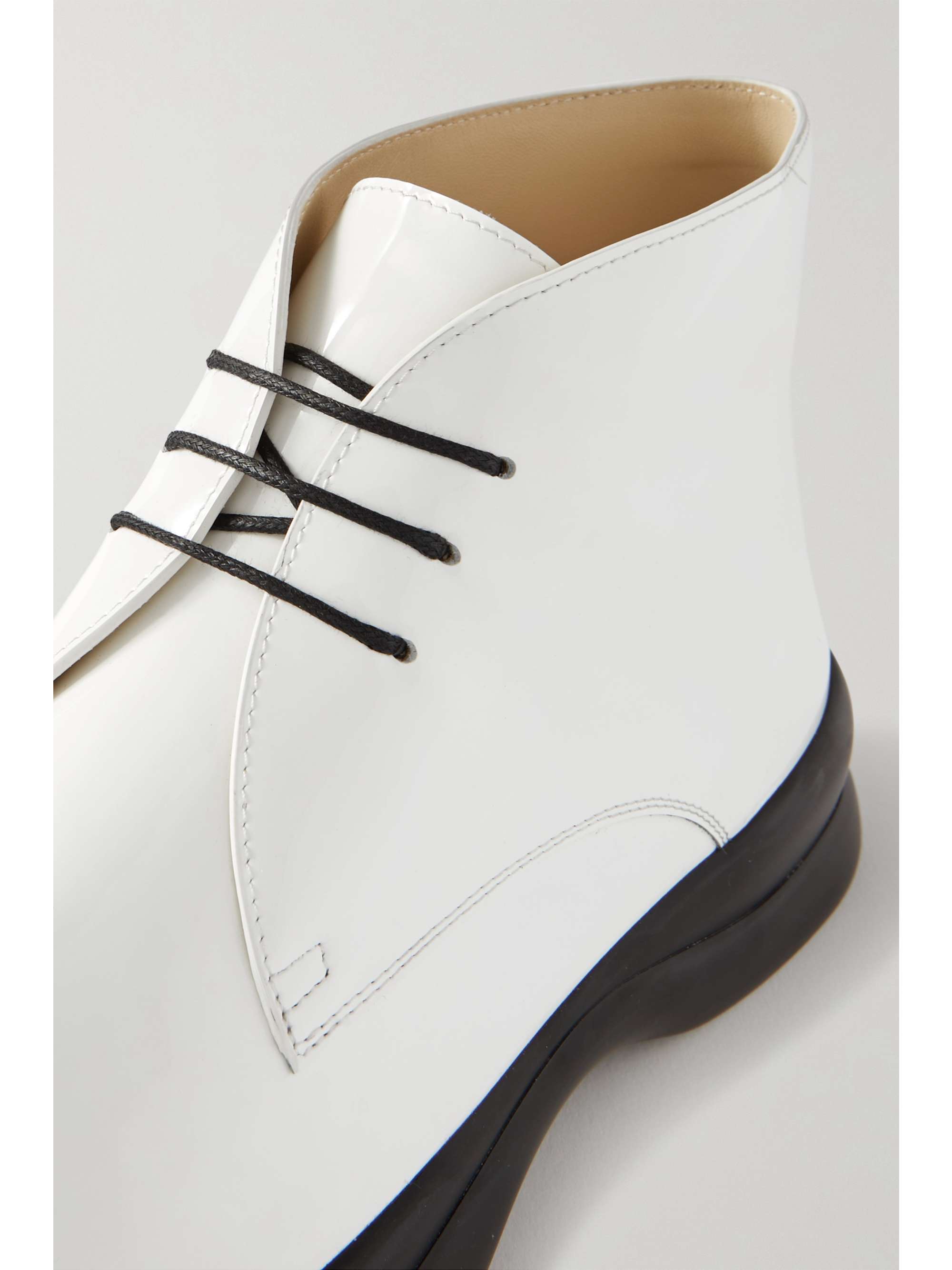 THE ROW Town patent-leather ankle boots