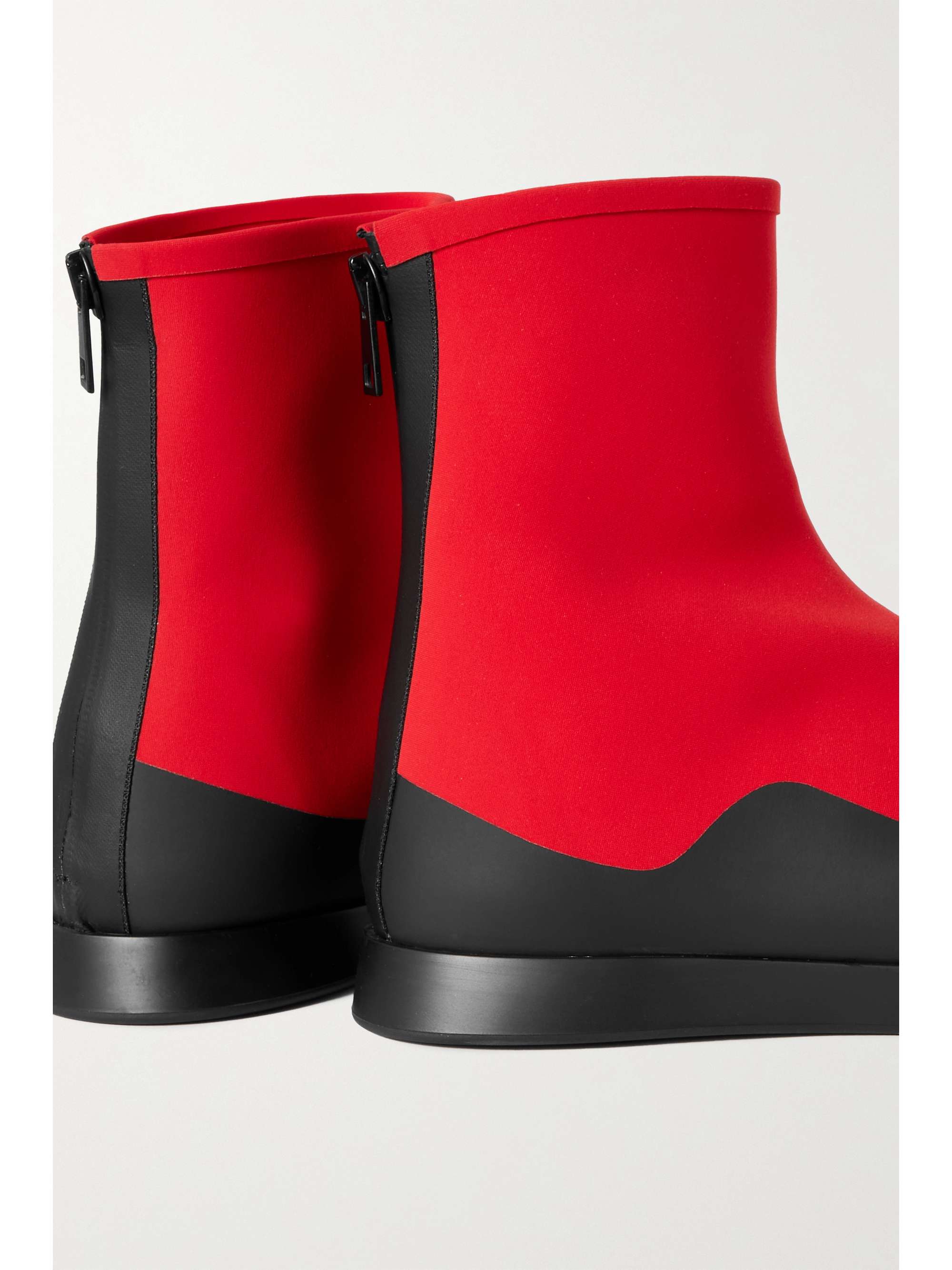 THE ROW Rubber-trimmed scuba ankle boots