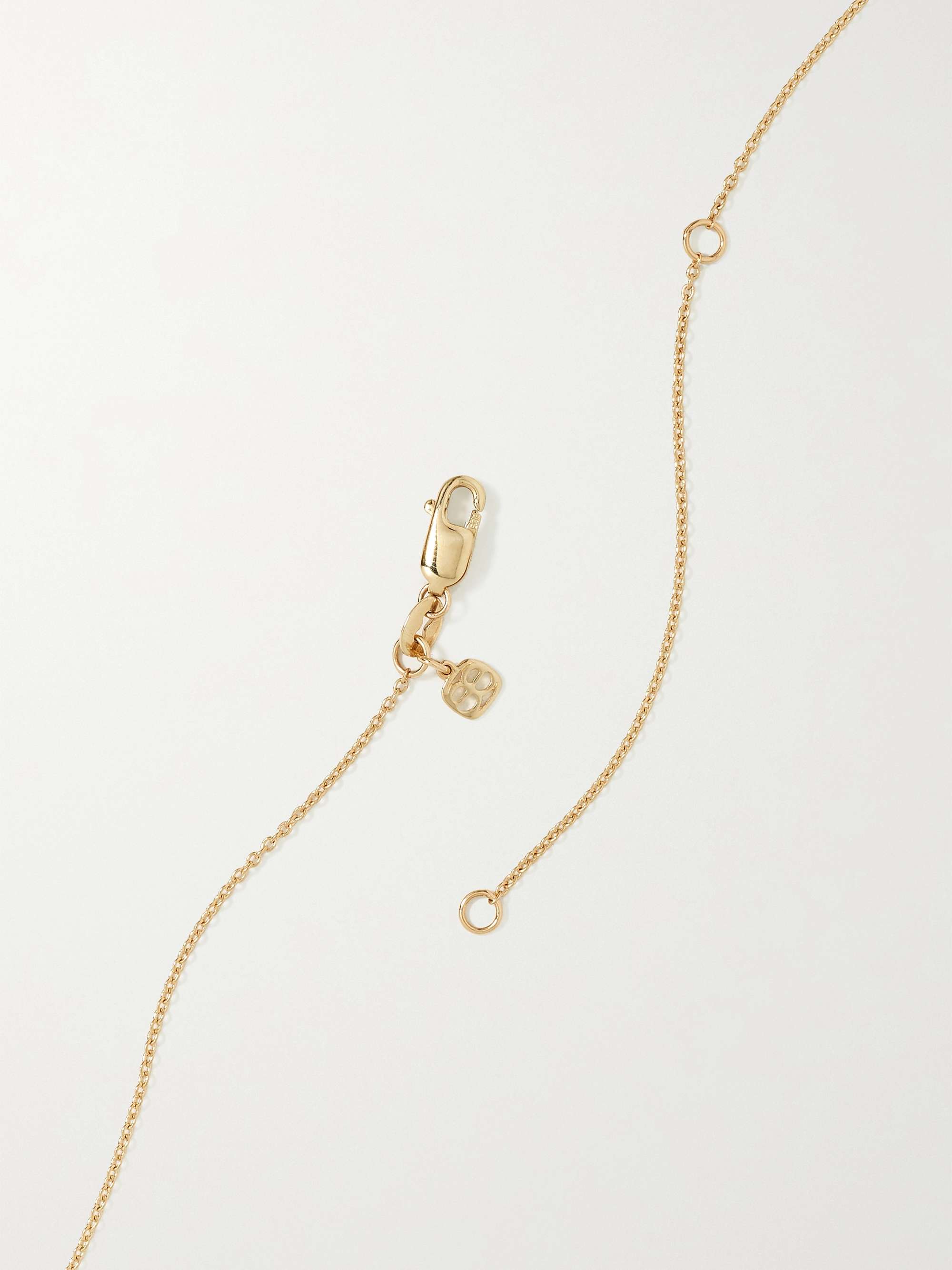 SYDNEY EVAN Mama 14-karat gold diamond necklace