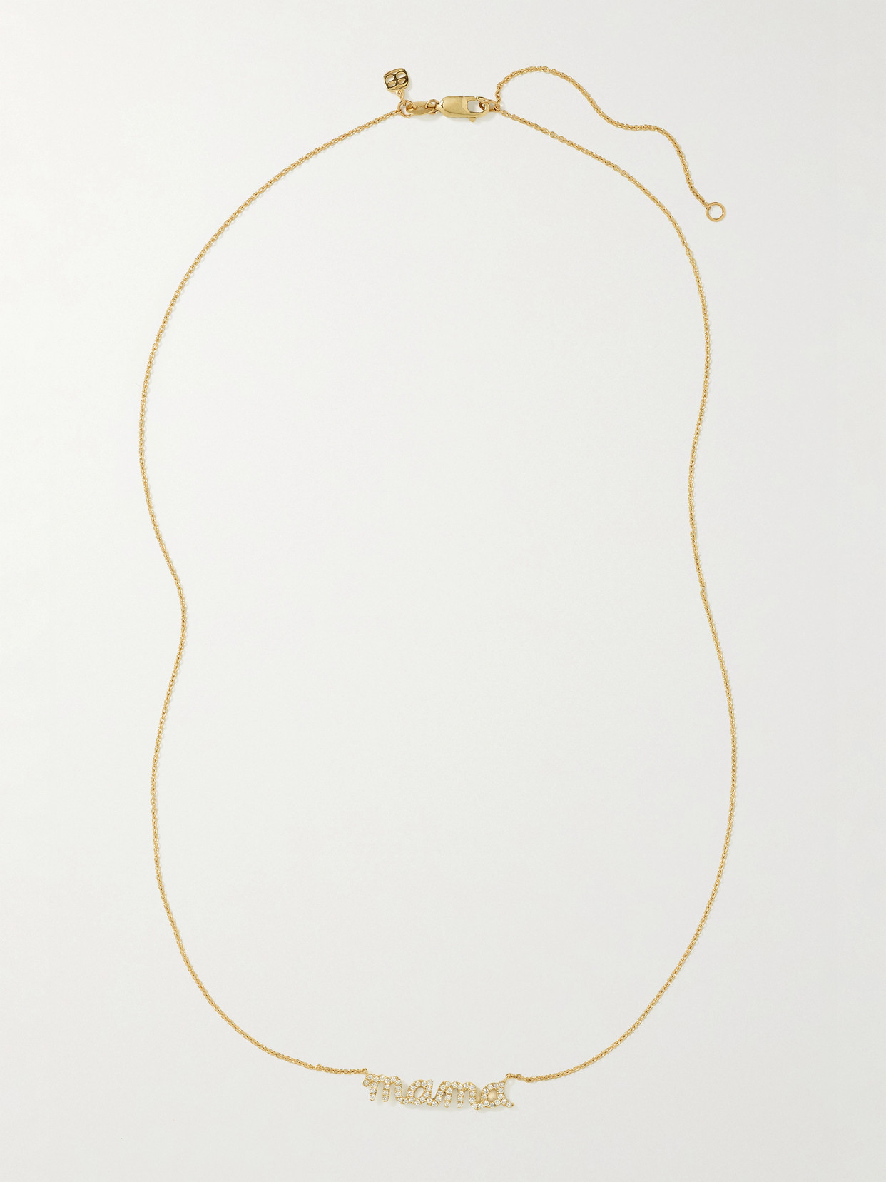 Sydney Evan Mama 14-karat Gold Diamond Necklace In Gold