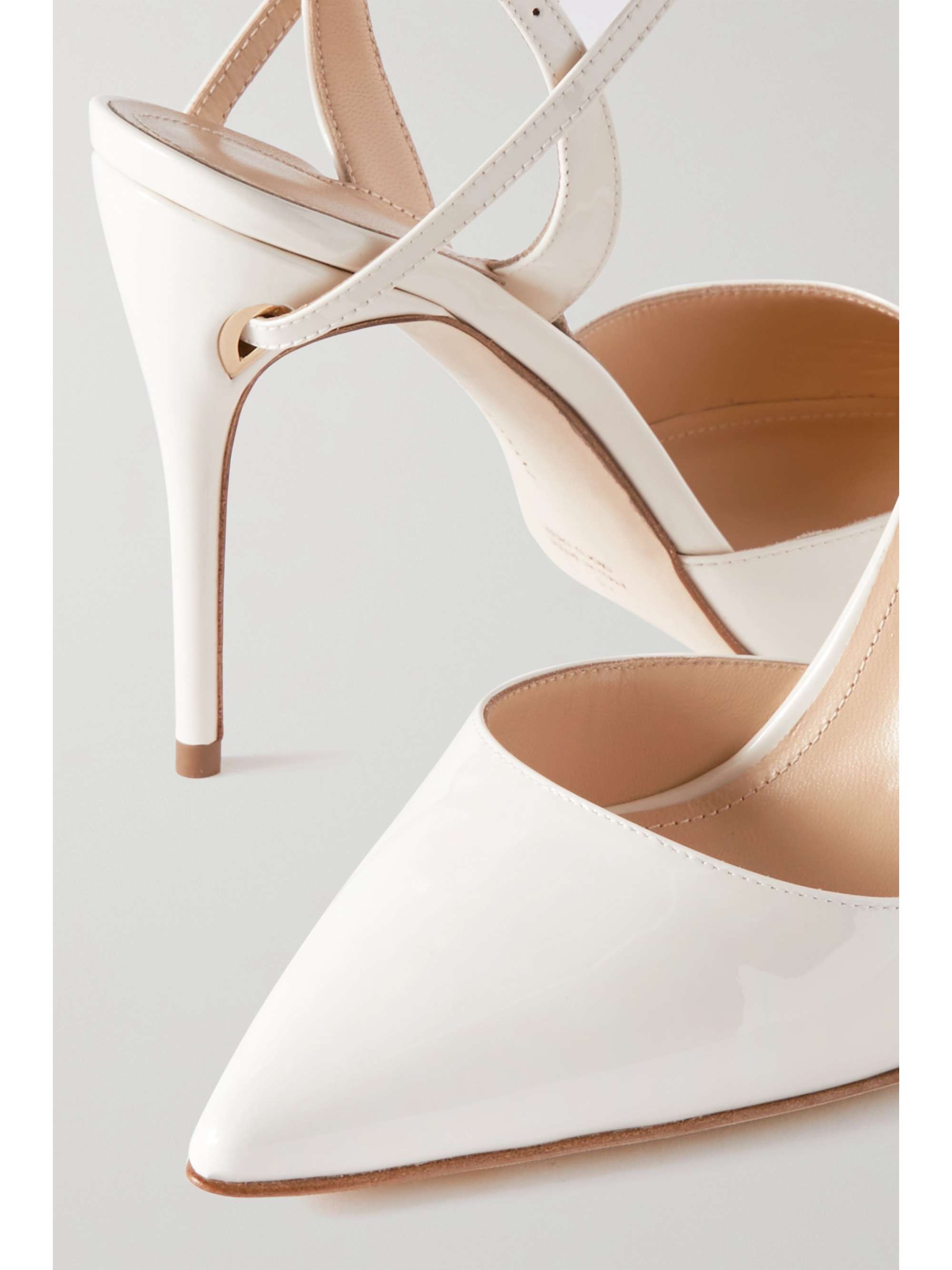 Christian Louboutin - Hot Chick 100 Patent-leather Pumps - White - IT38.5 - Net A Porter