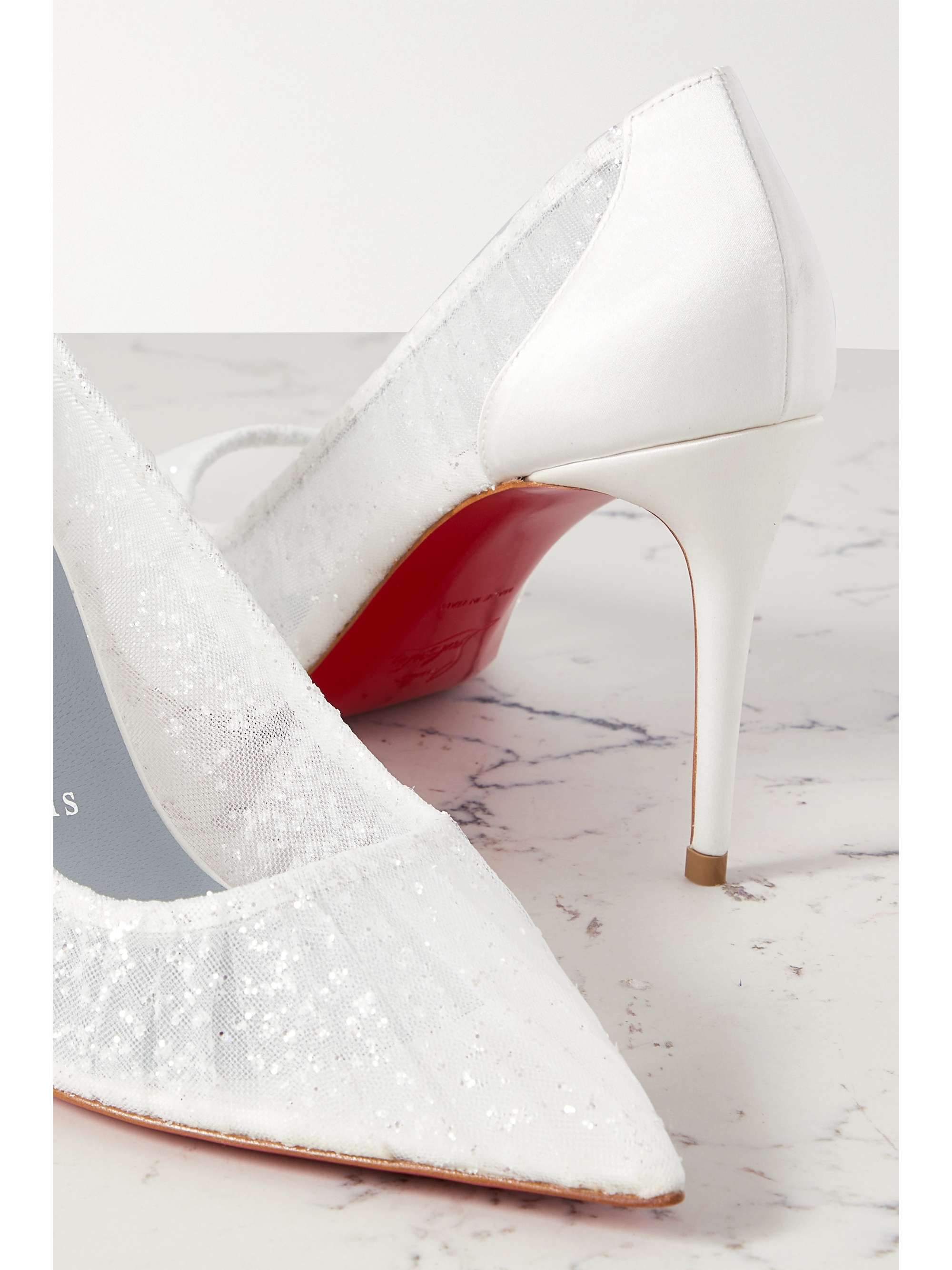 White Kate Draperia 85 glittered tulle 