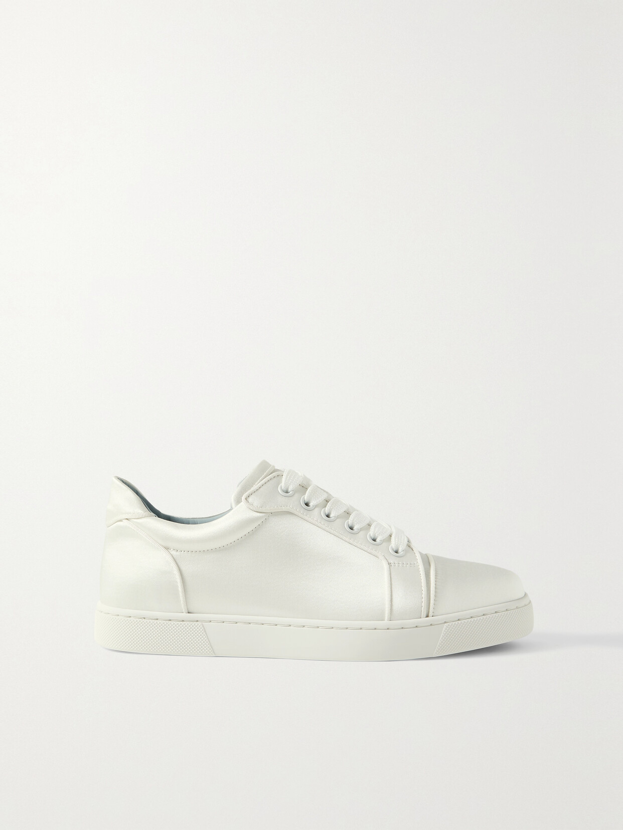 Christian Louboutin Vieira Orlato Satin Trainers In White