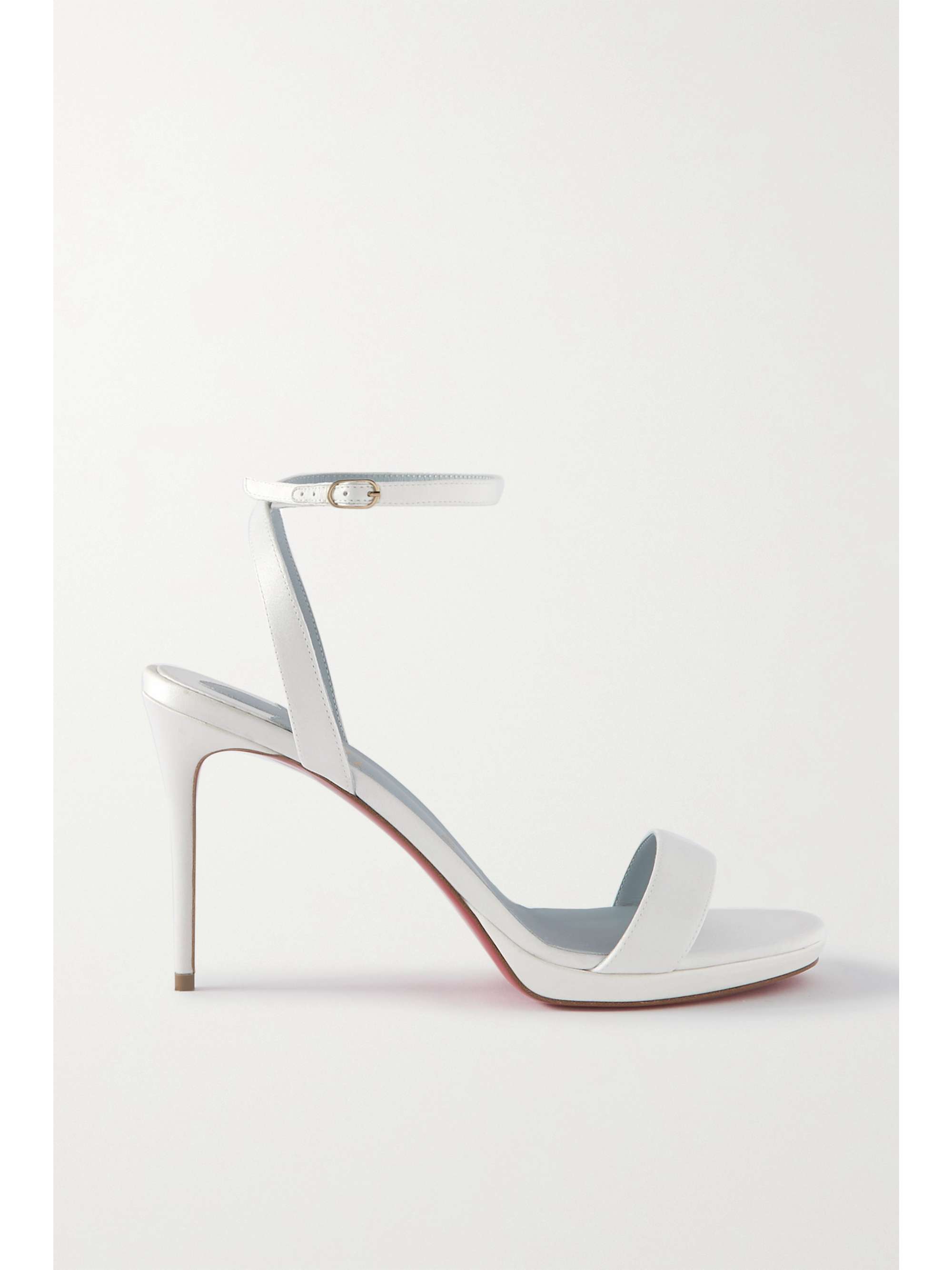 CHRISTIAN LOUBOUTIN Loubi Queen 100 satin sandals | NET-A-PORTER