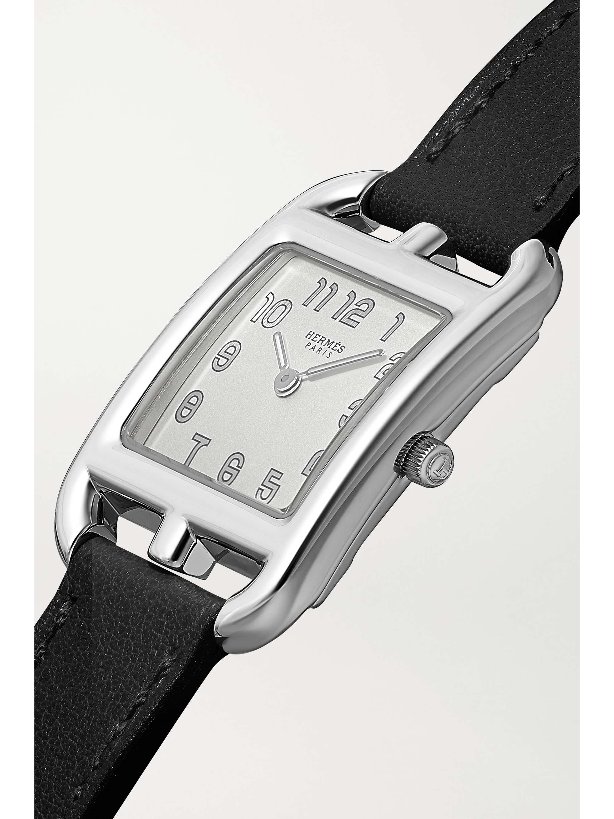 HERMÈS TIMEPIECES Cape Cod 23mm small stainless steel and leather watch