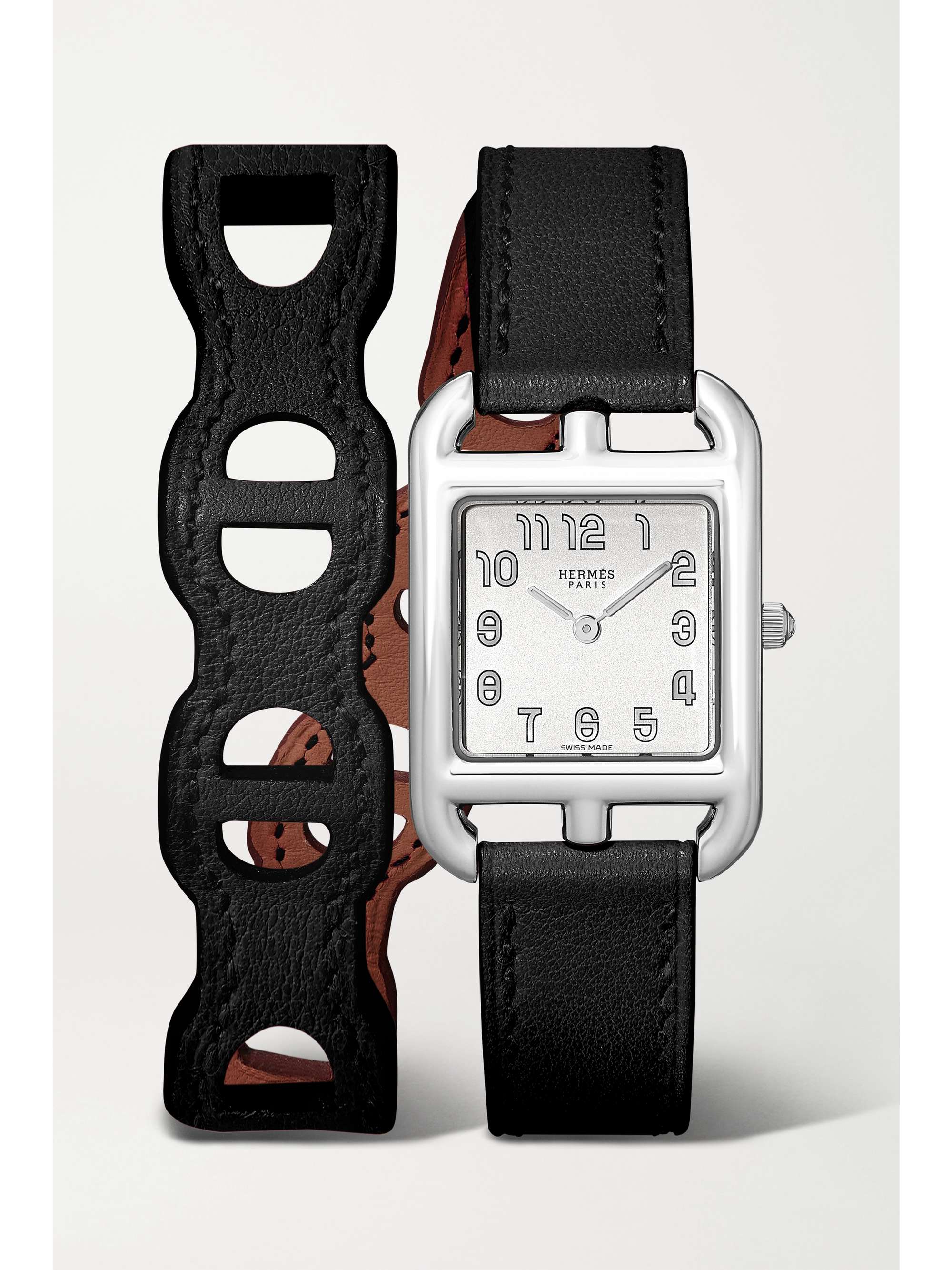 HERMÈS TIMEPIECES Cape Cod 23mm small stainless steel and leather watch
