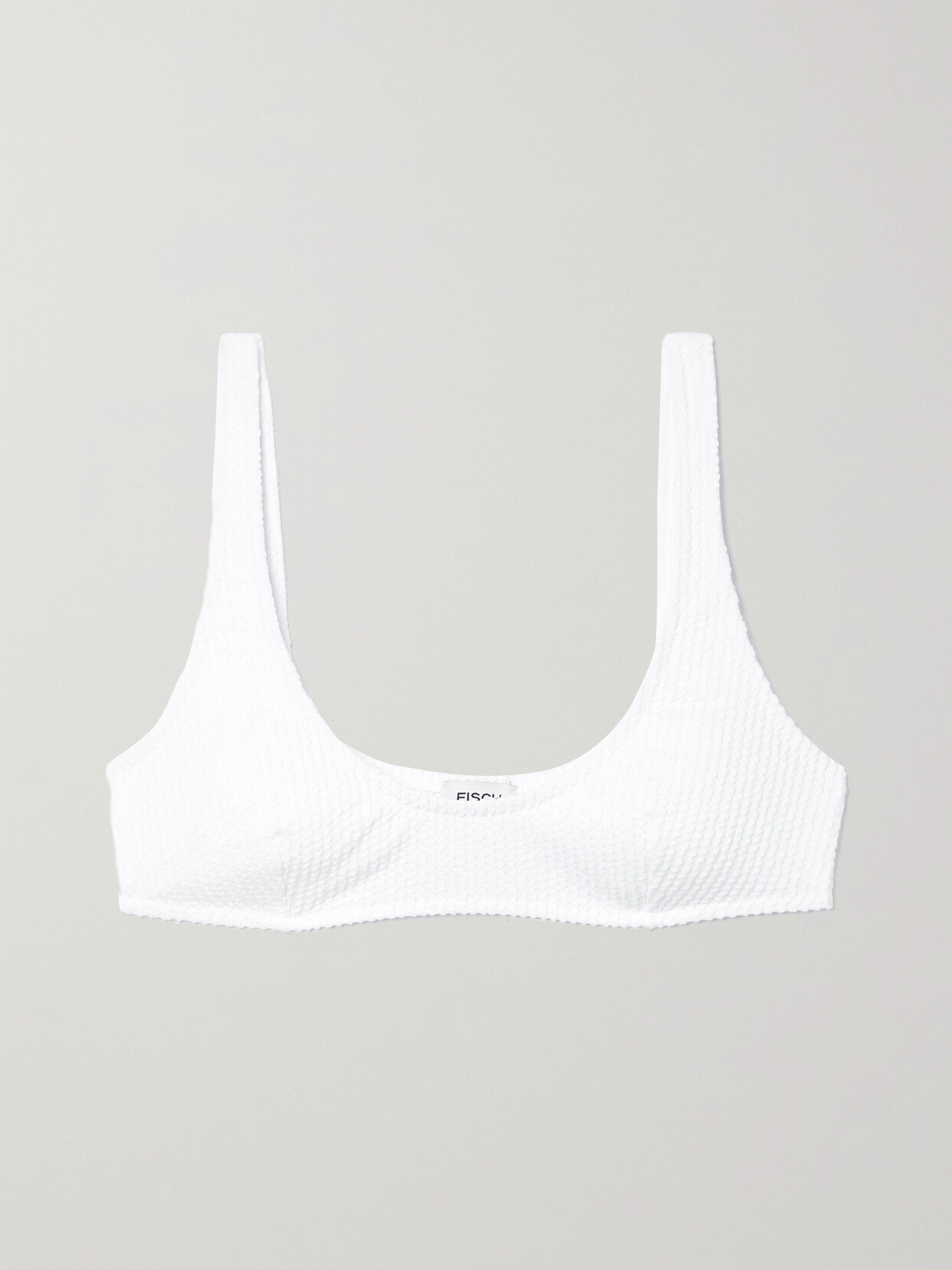 Fisch - + Net Sustain Lezard Recycled Seersucker Bikini Top - White