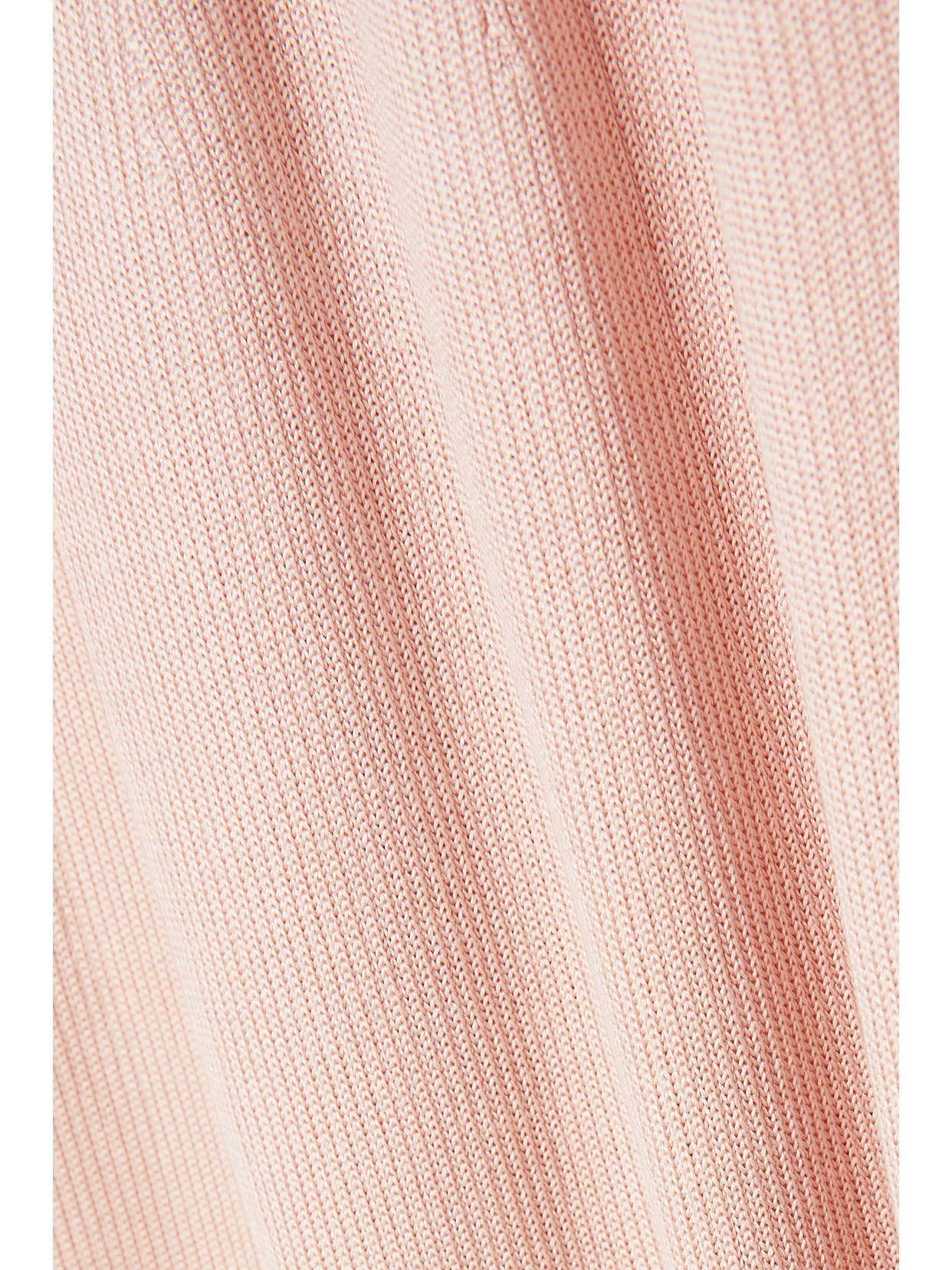 Peter Do Ao Dai Ribbed-silk Tunic Sweater In Pink
