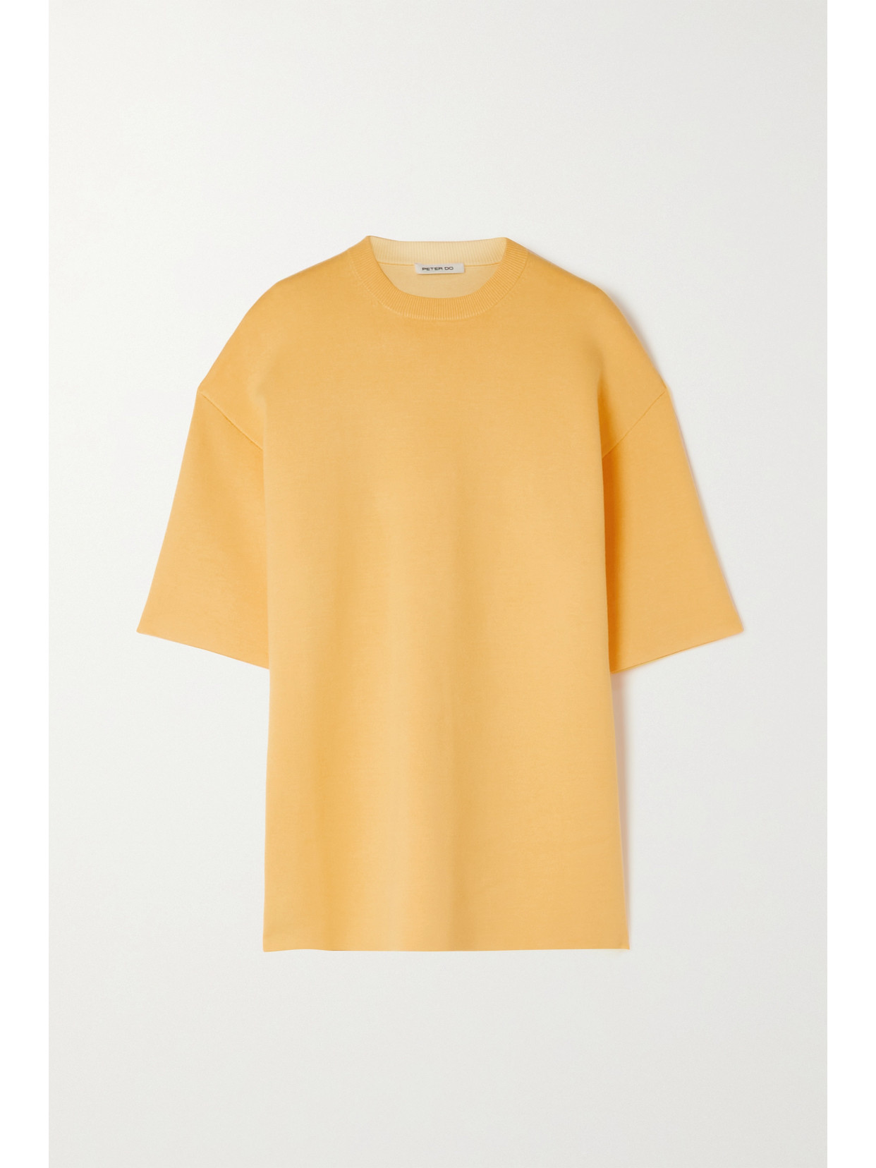 Peter Do Cutout Ecovero-blend T-shirt In Orange