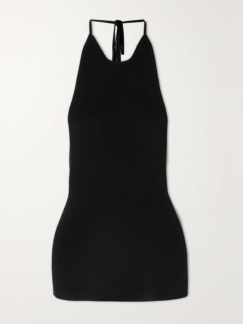 Peter Do Ribbed-knit Halterneck Top