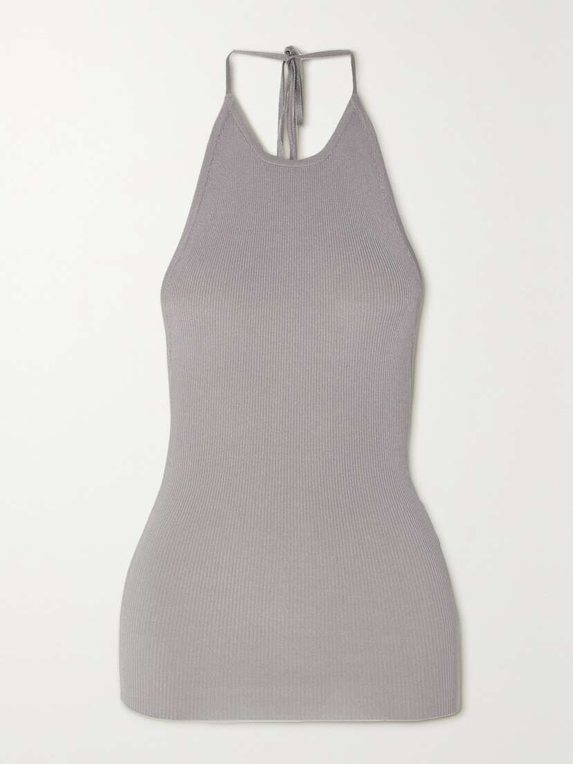 Peter Do Ribbed-knit Halterneck Top