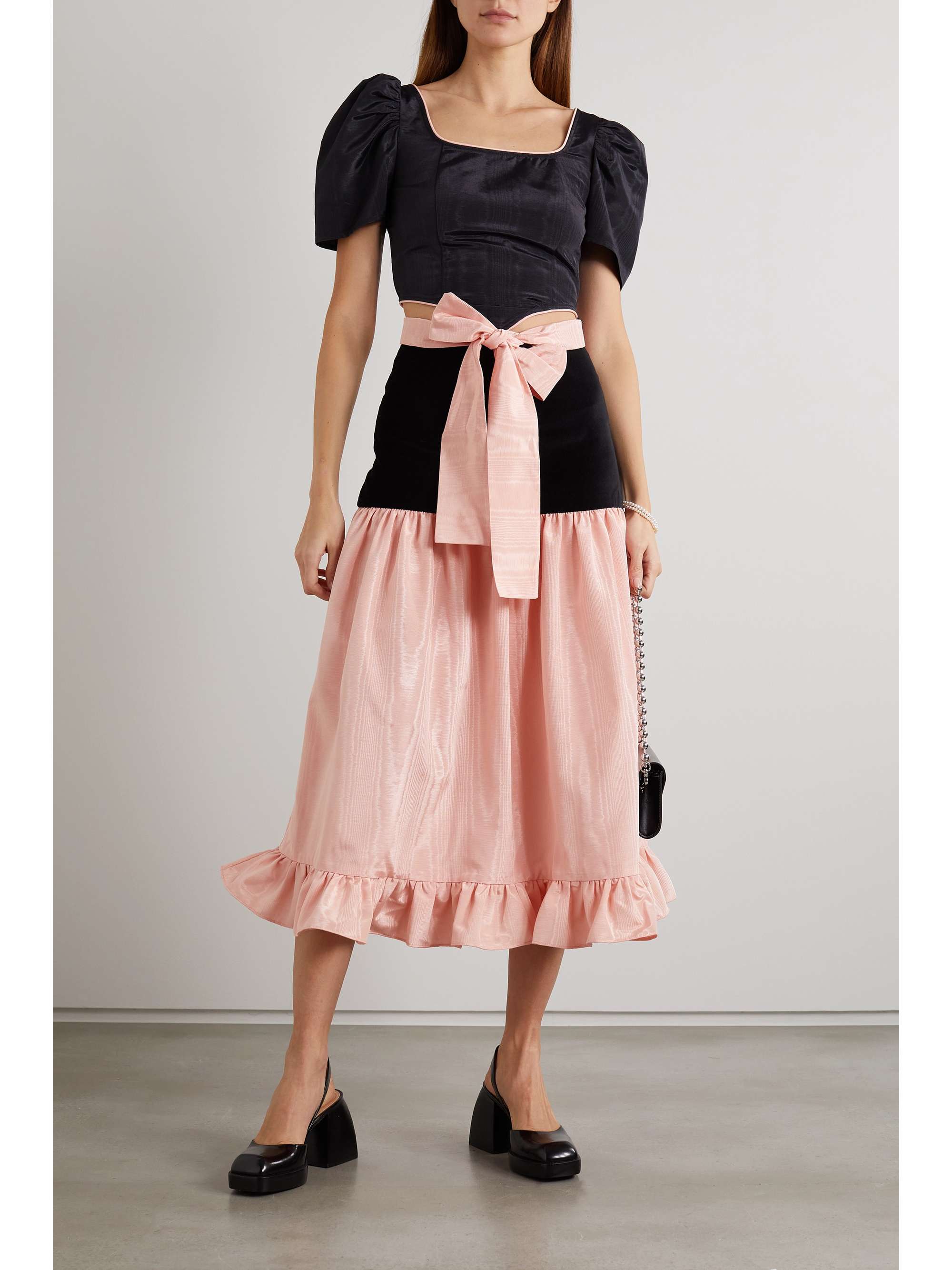 BATSHEVA Dirndl moire blouse