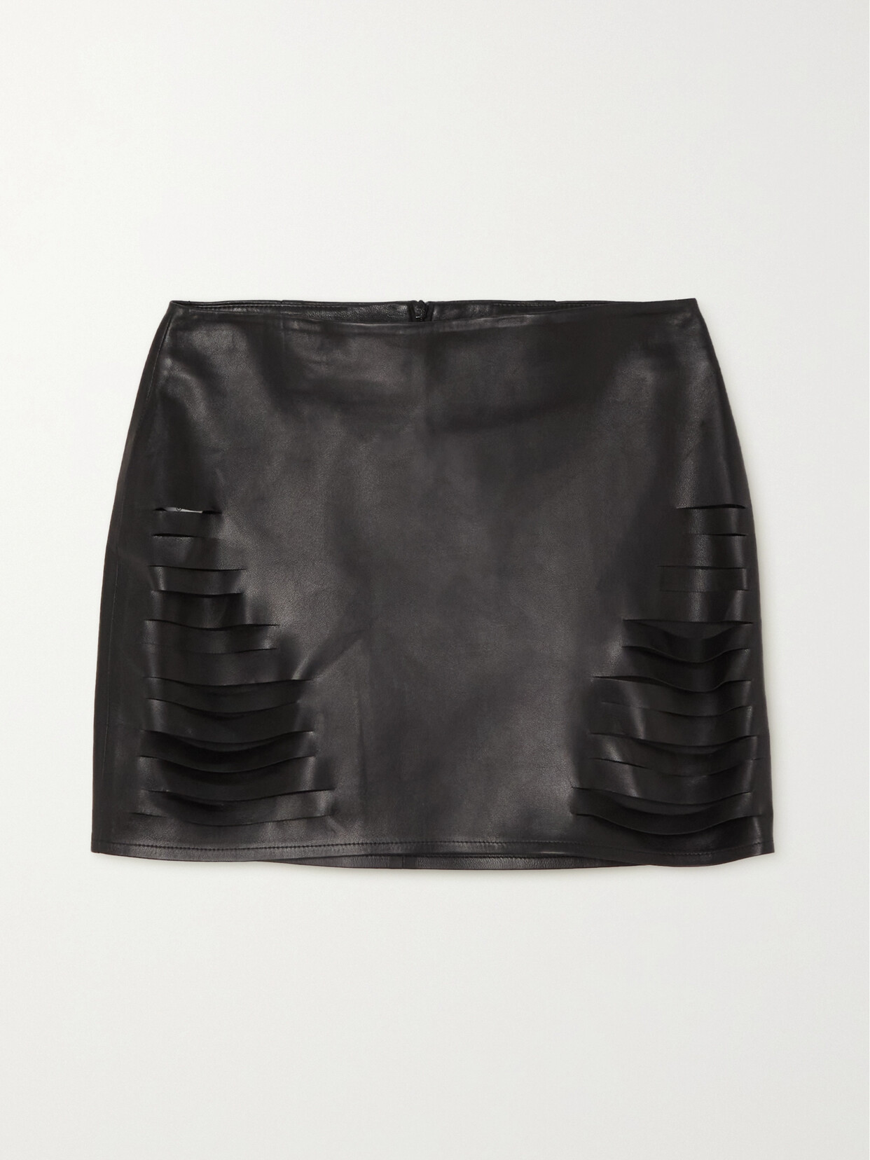 Zeynep Arçay Cutout Leather Mini Skirt
