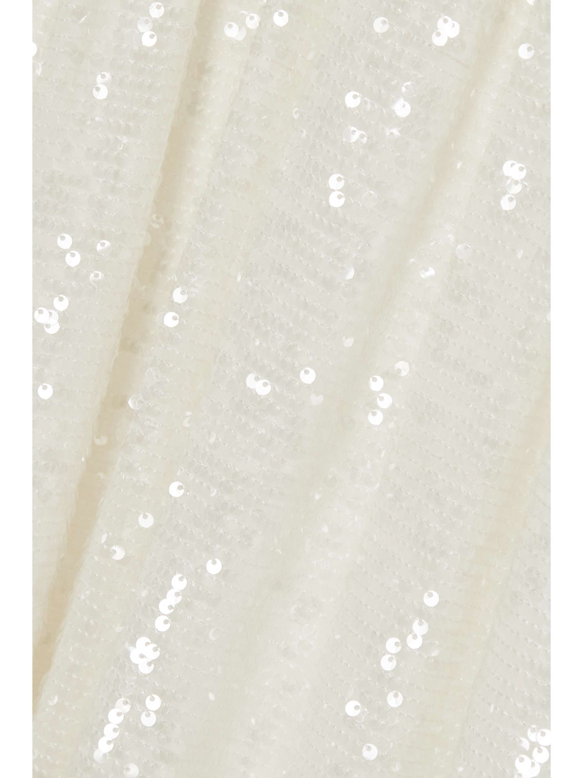 ERDEM Kenley geraffte Robe aus Chiffon mit Pailletten und Cape-Effekt