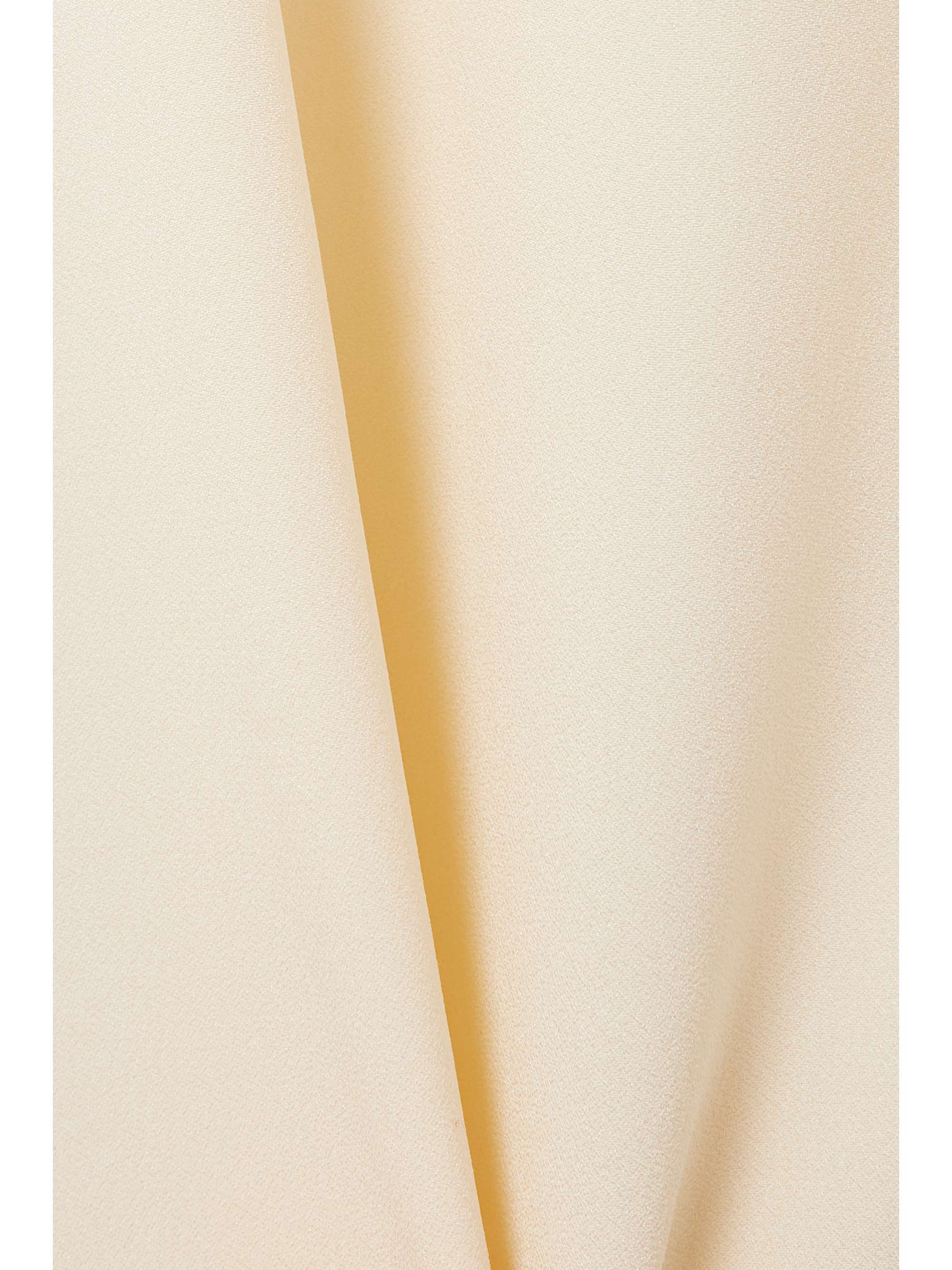 TALLER MARMO + NET SUSTAIN Ubud one-shoulder ruffled crepe gown
