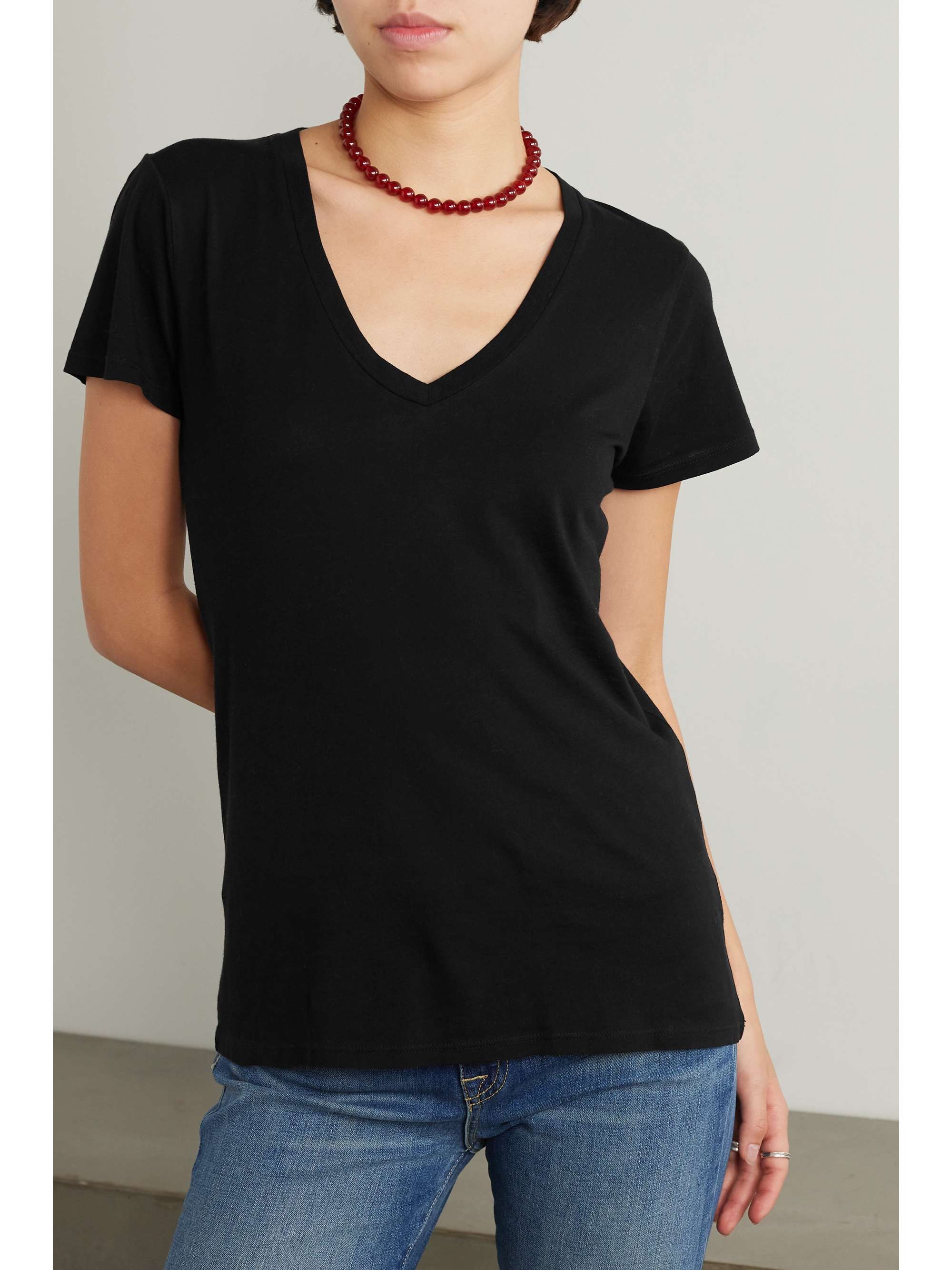 NILI LOTAN Carol cotton-jersey T-shirt