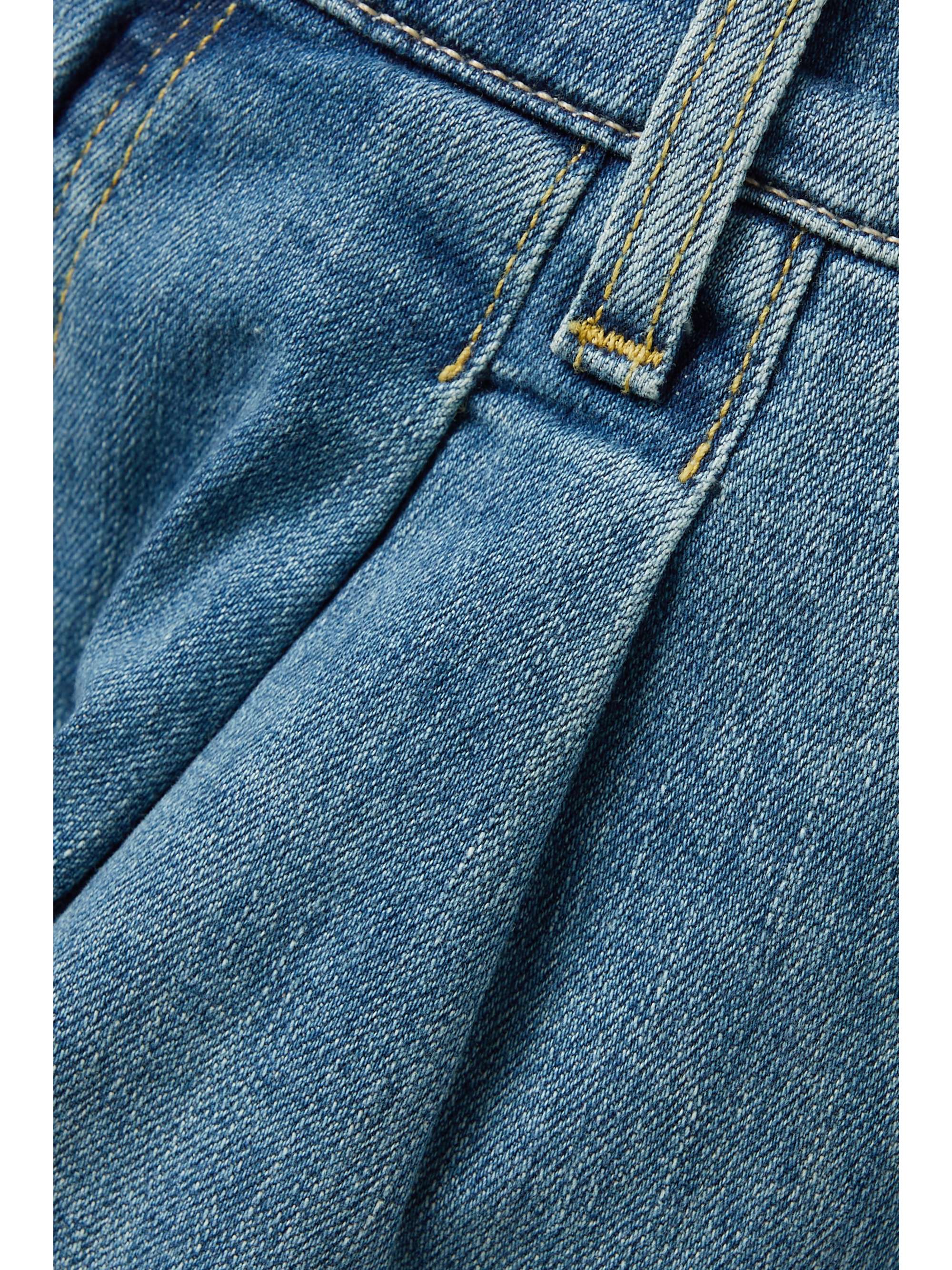 NILI LOTAN Julie pleated denim shorts