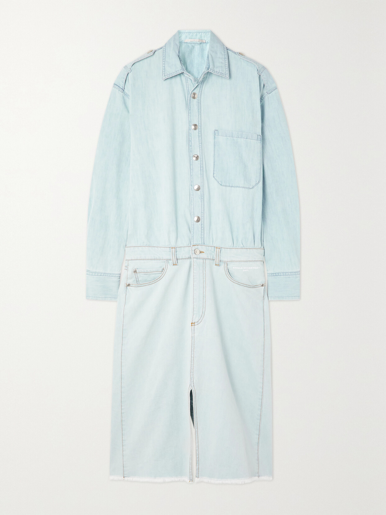 STELLA MCCARTNEY ORGANIC DENIM SHIRT DRESS