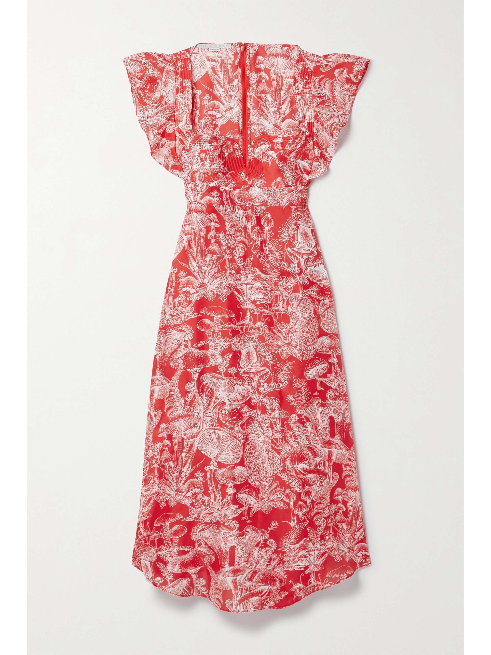 STELLA MCCARTNEY Printed silk midi dress | NET-A-PORTER