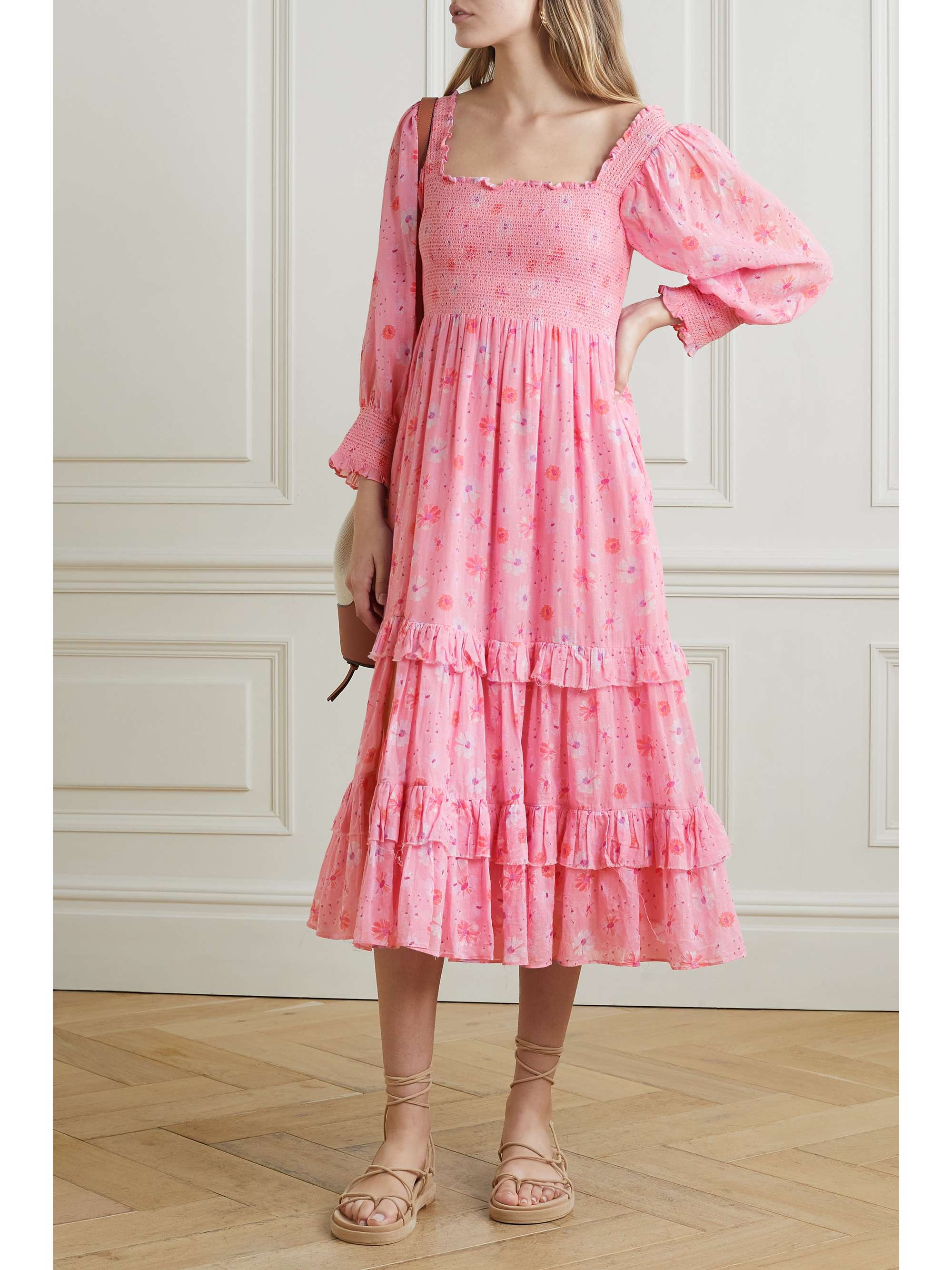 Loveshackfancy Pink Floral Dress ubicaciondepersonas.cdmx.gob.mx