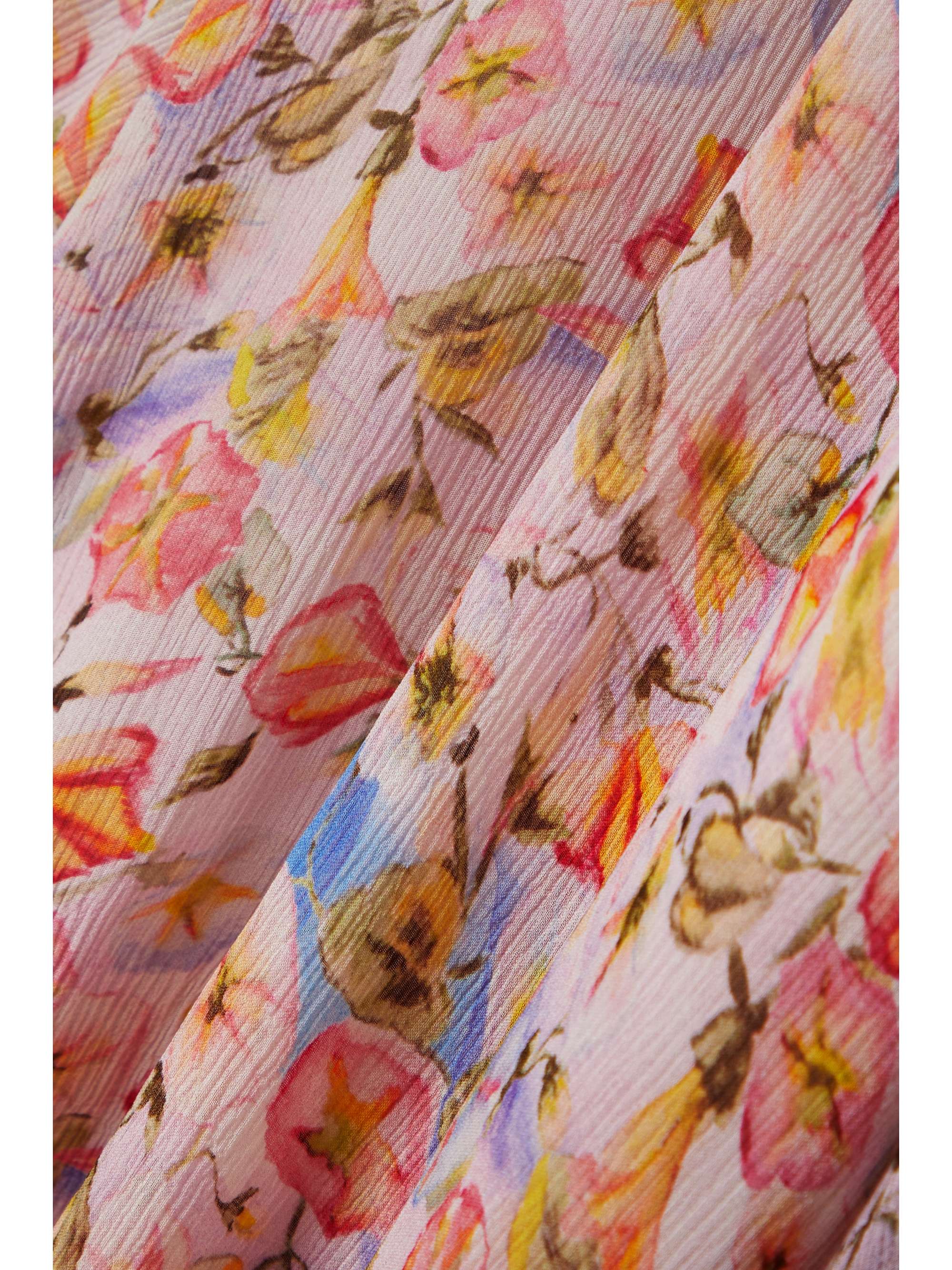 LOVESHACKFANCY Akira asymmetric embellished floral-print crepon maxi dress  | NET-A-PORTER