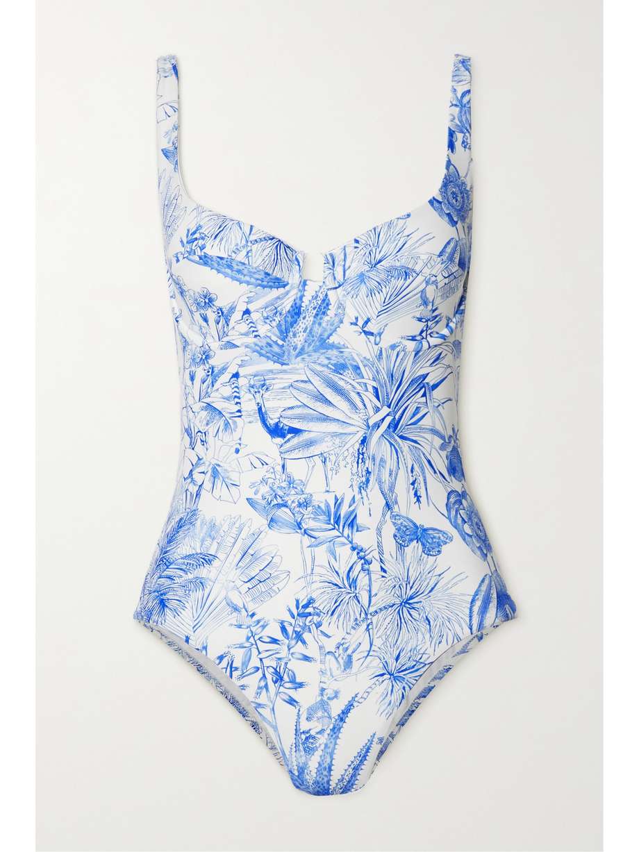 Open Back Floral Swimsuit