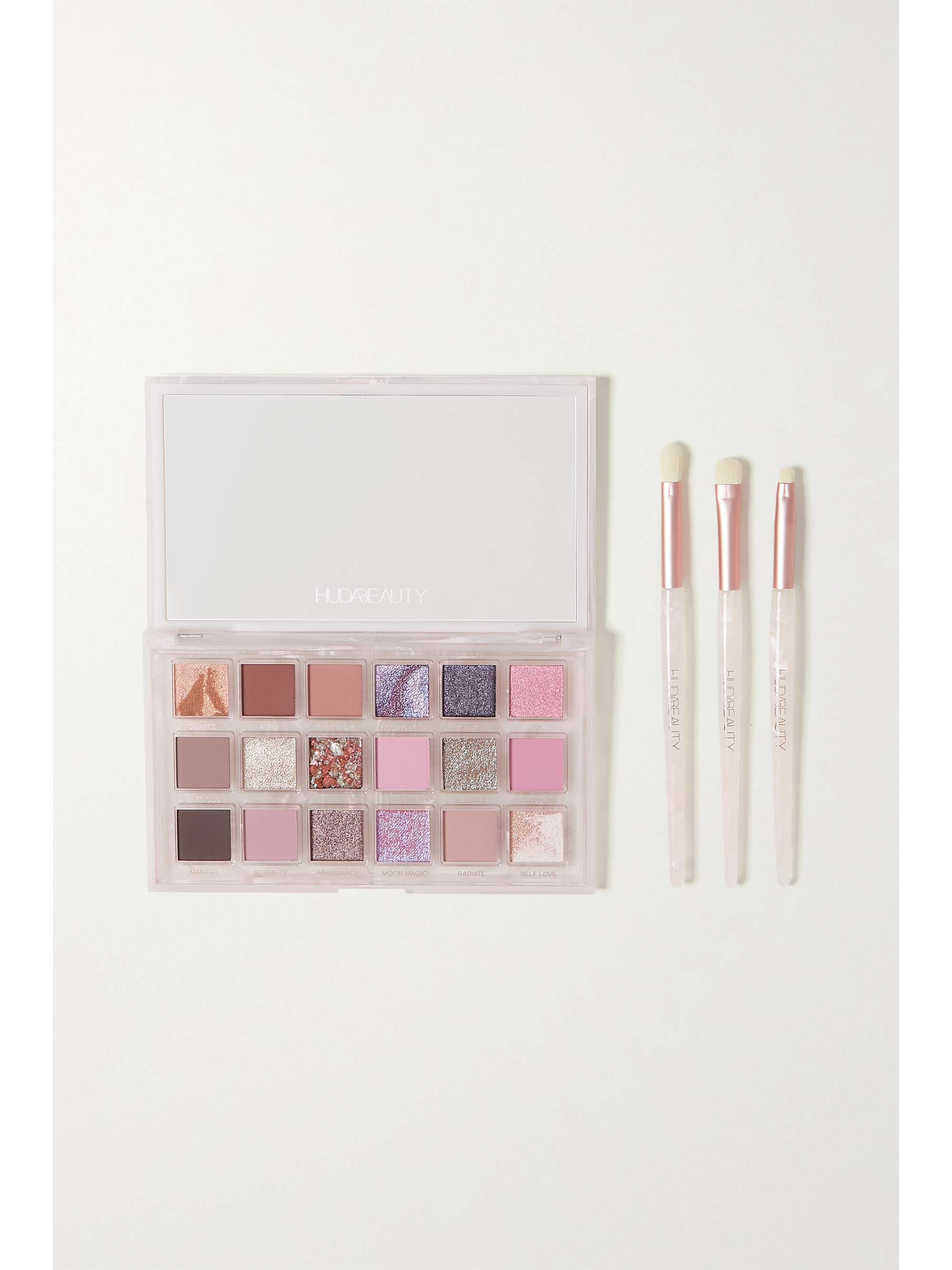 HUDA BEAUTY Rose Quartz Eye & Lip Essentials NETAPORTER