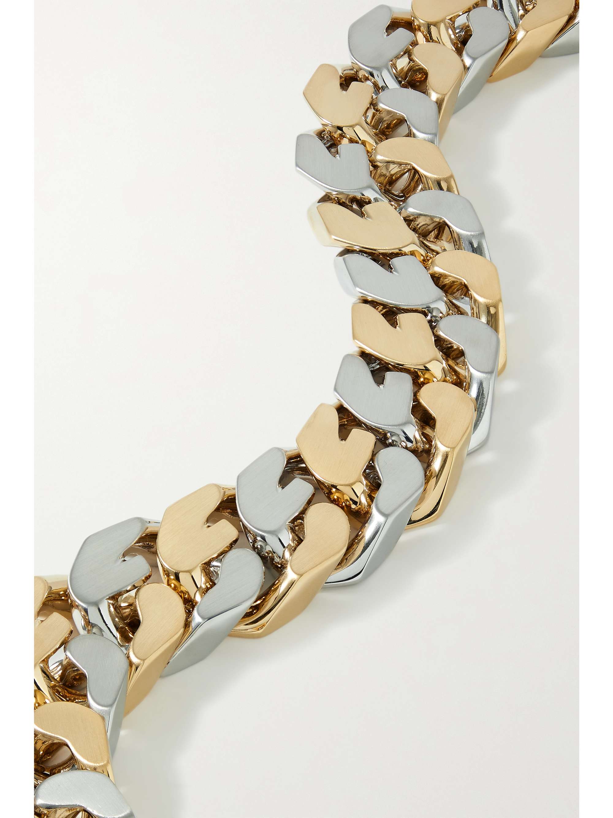 GIVENCHY Silver and gold-tone necklace