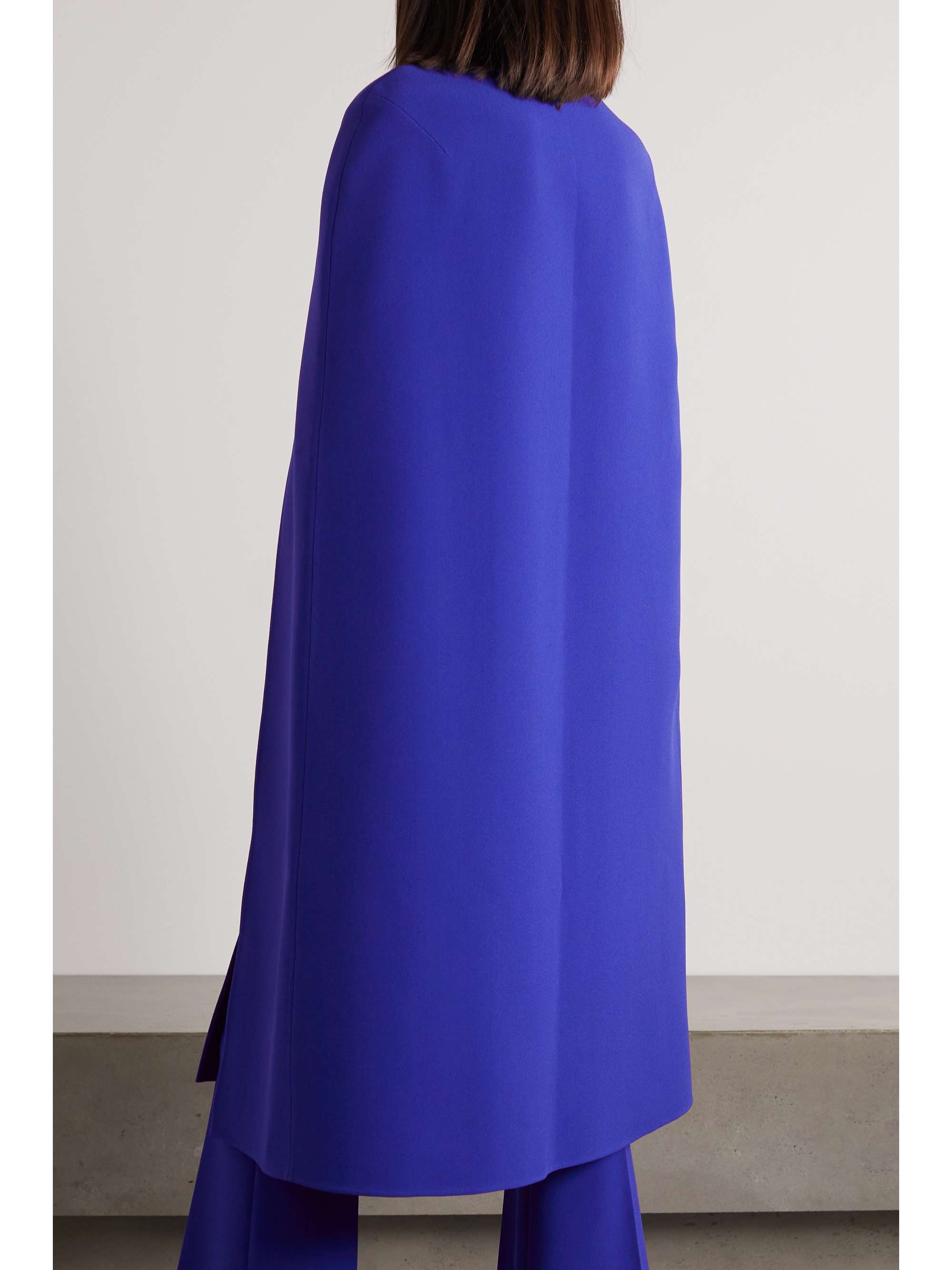 SAFIYAA Camila belted stretch-crepe cape