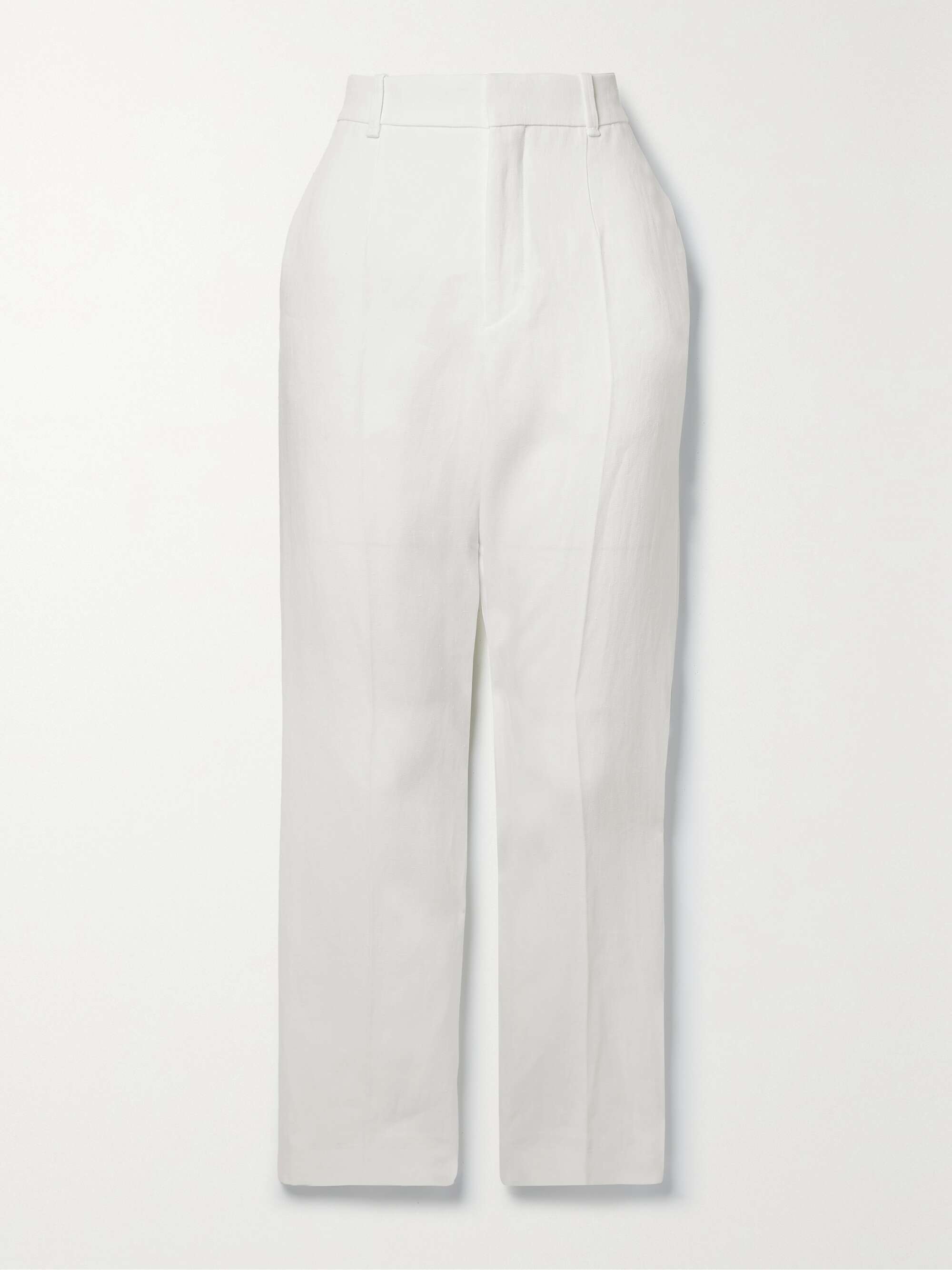 Linen tapered pants