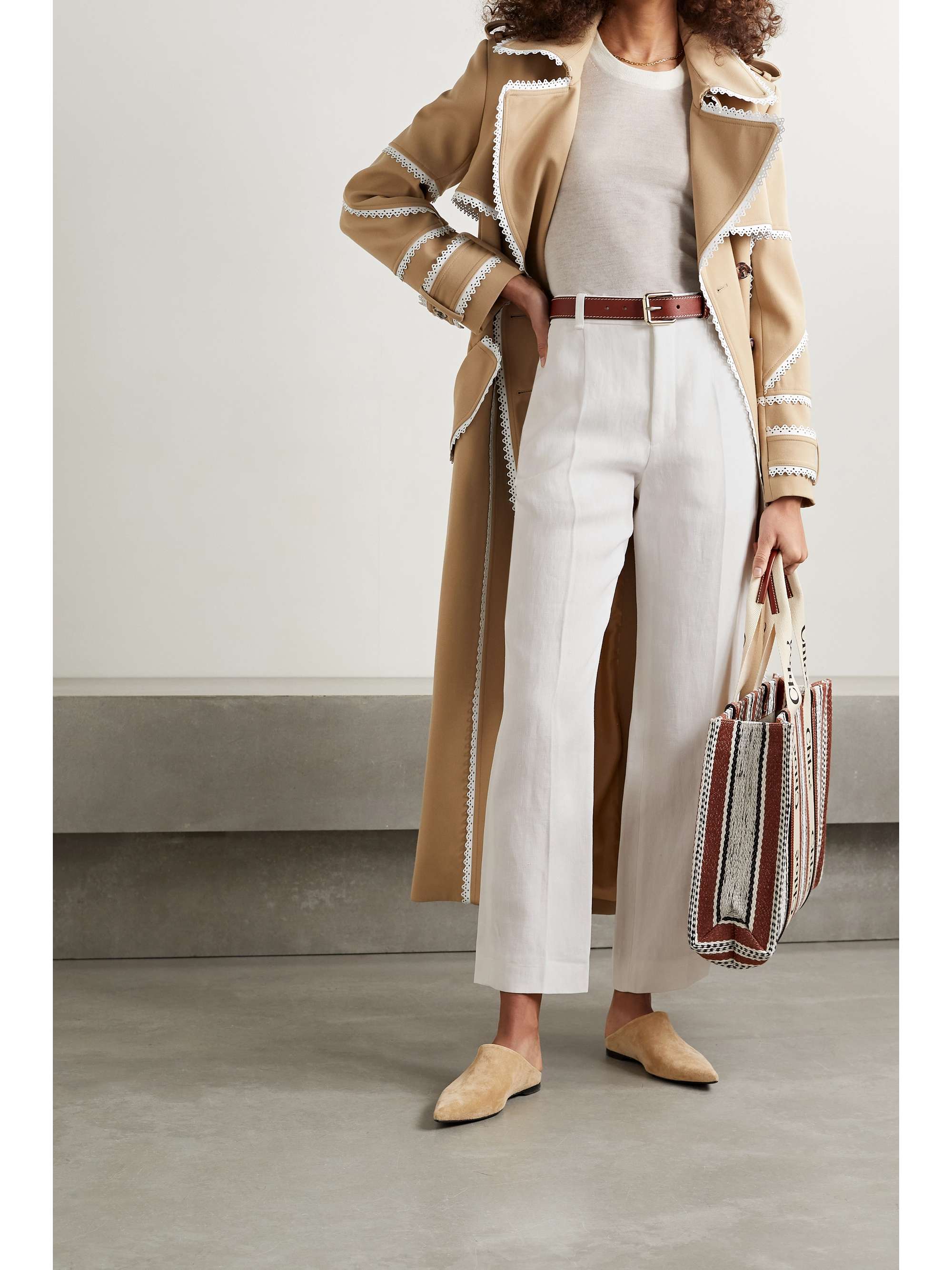CHLOÉ Linen tapered pants