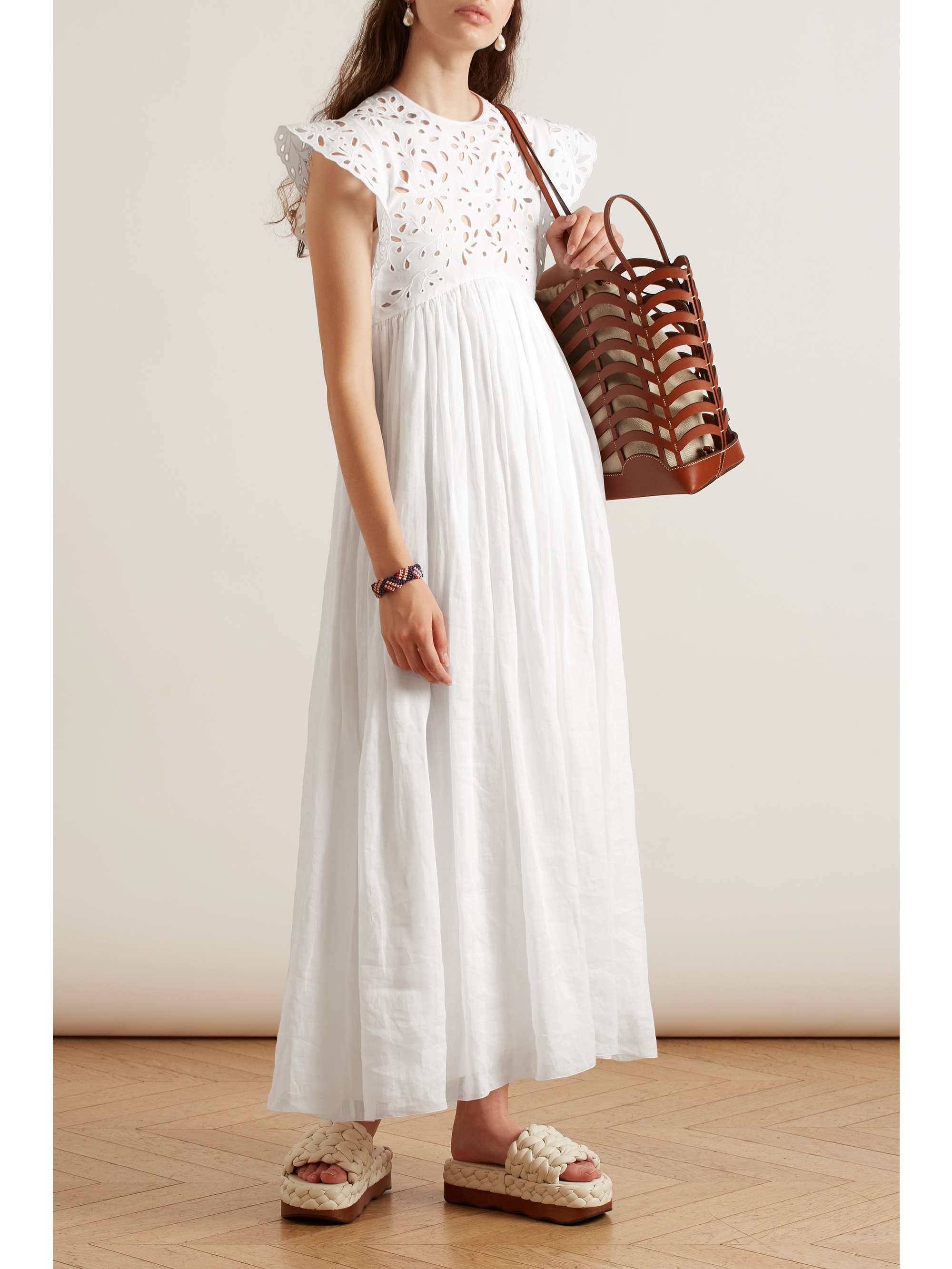 white cotton maxi