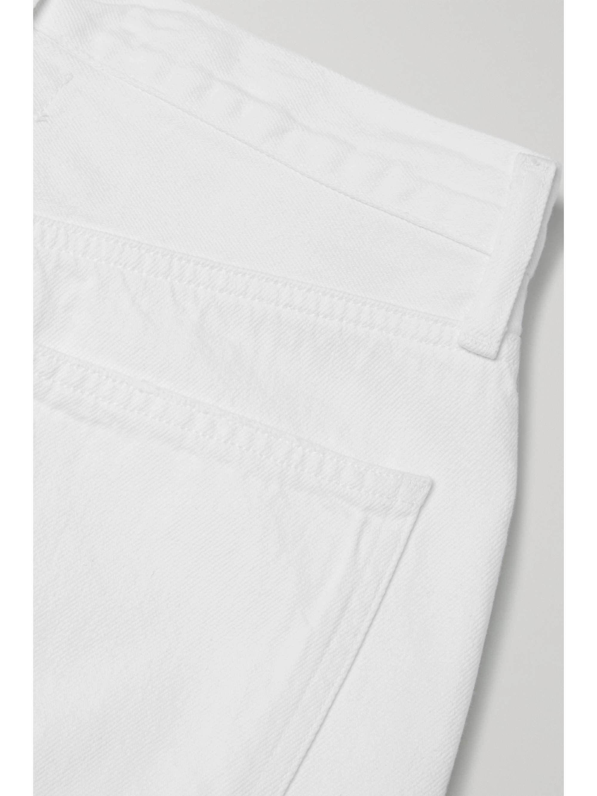 AGOLDE Criss Cross frayed high-rise straight-leg organic jeans
