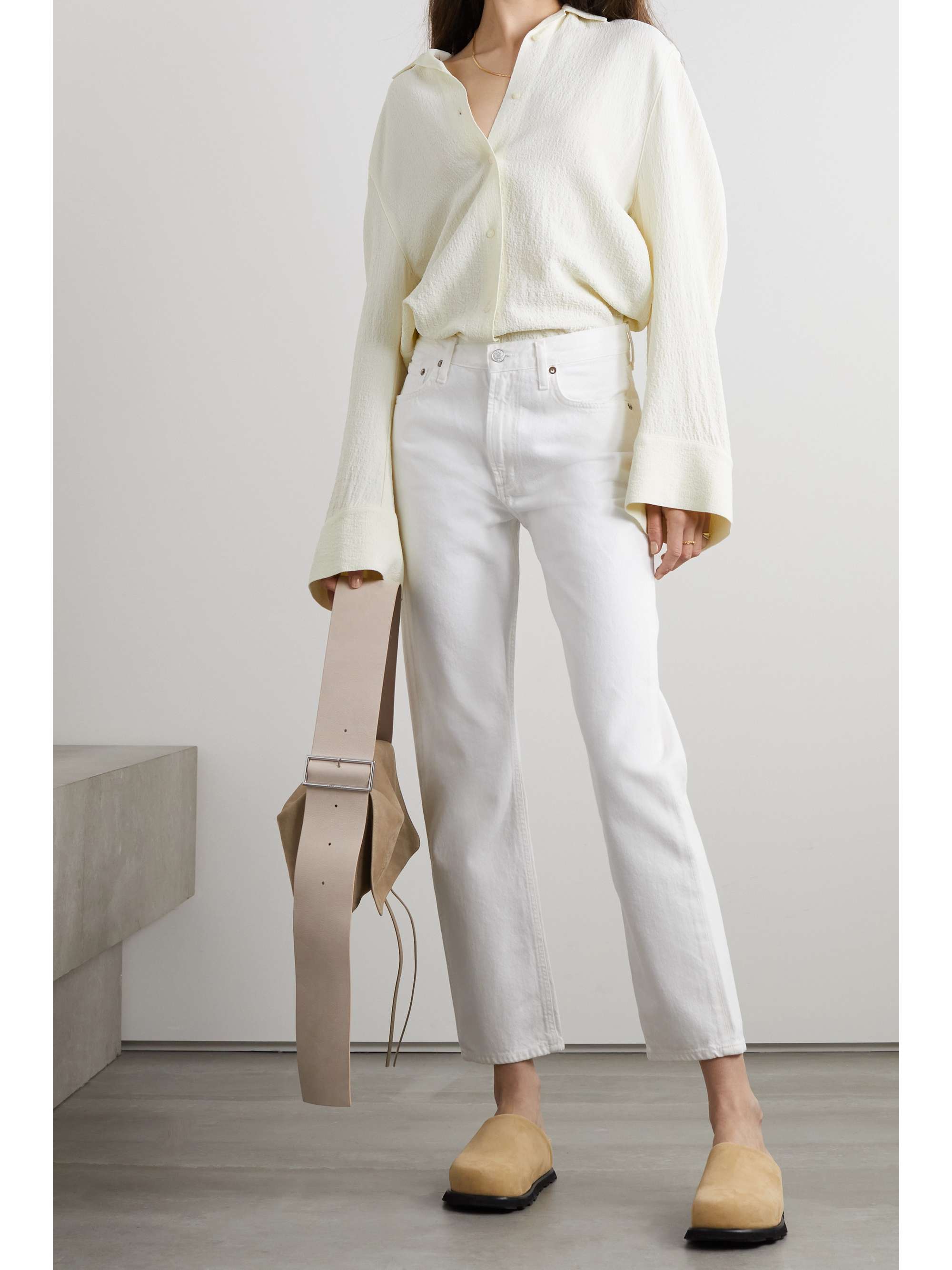AGOLDE Mia organic high-rise straight-leg jeans