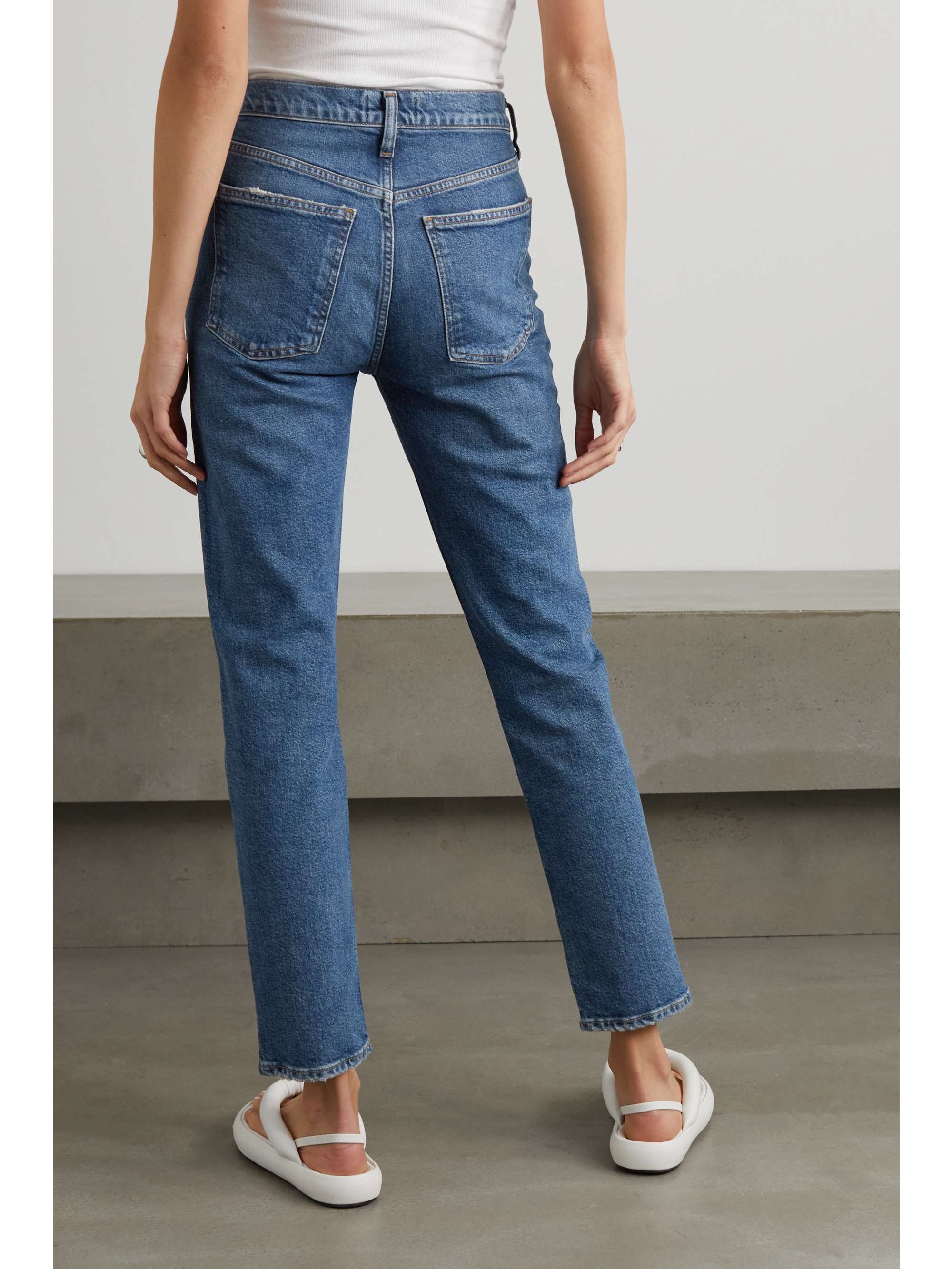 AGOLDE Merrel organic mid-rise straight-leg jeans