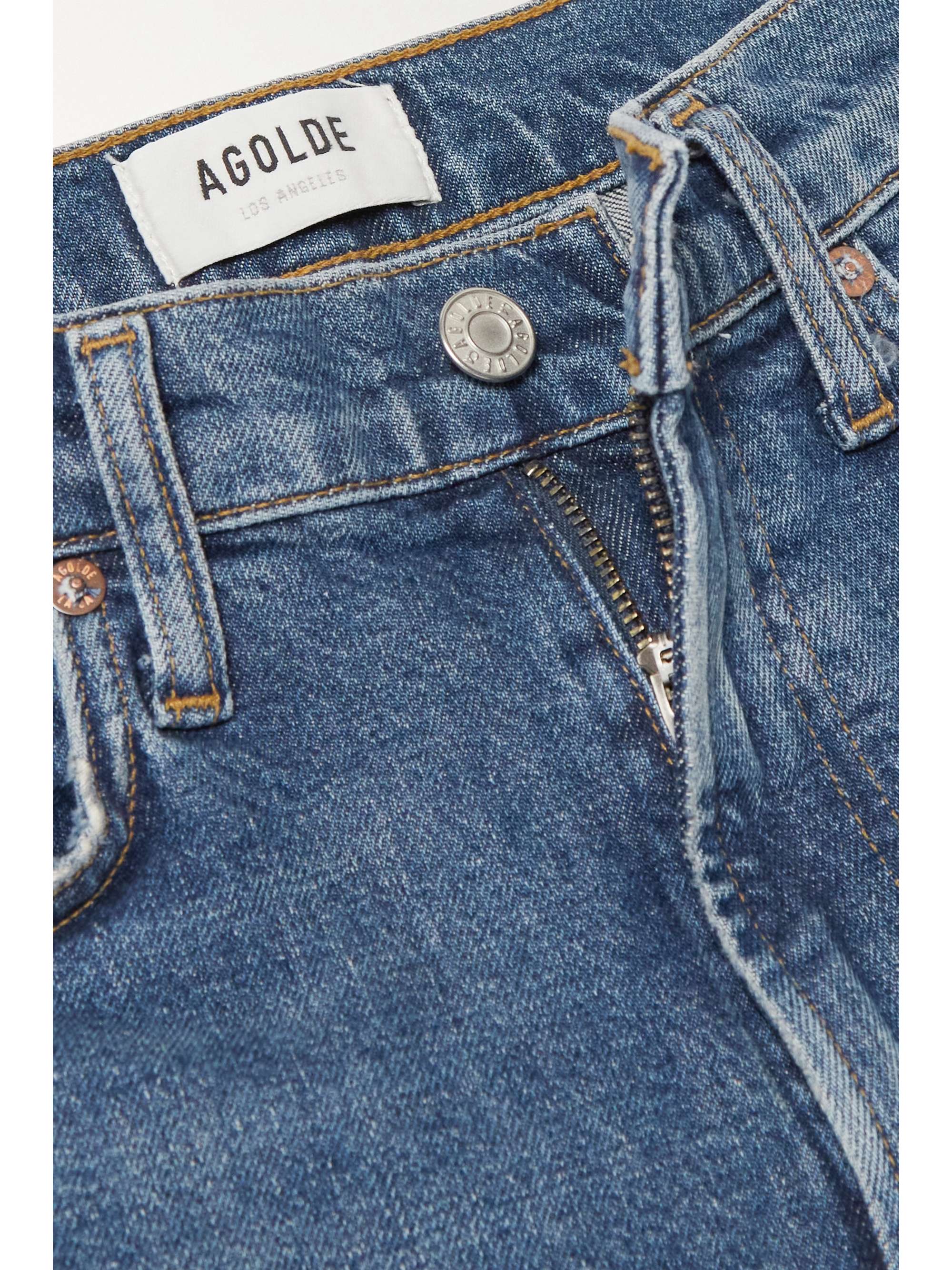 AGOLDE Merrel organic mid-rise straight-leg jeans