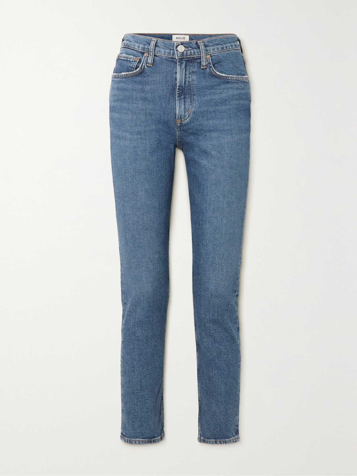 AGOLDE MERREL MID-RISE STRAIGHT-LEG ORGANIC JEANS