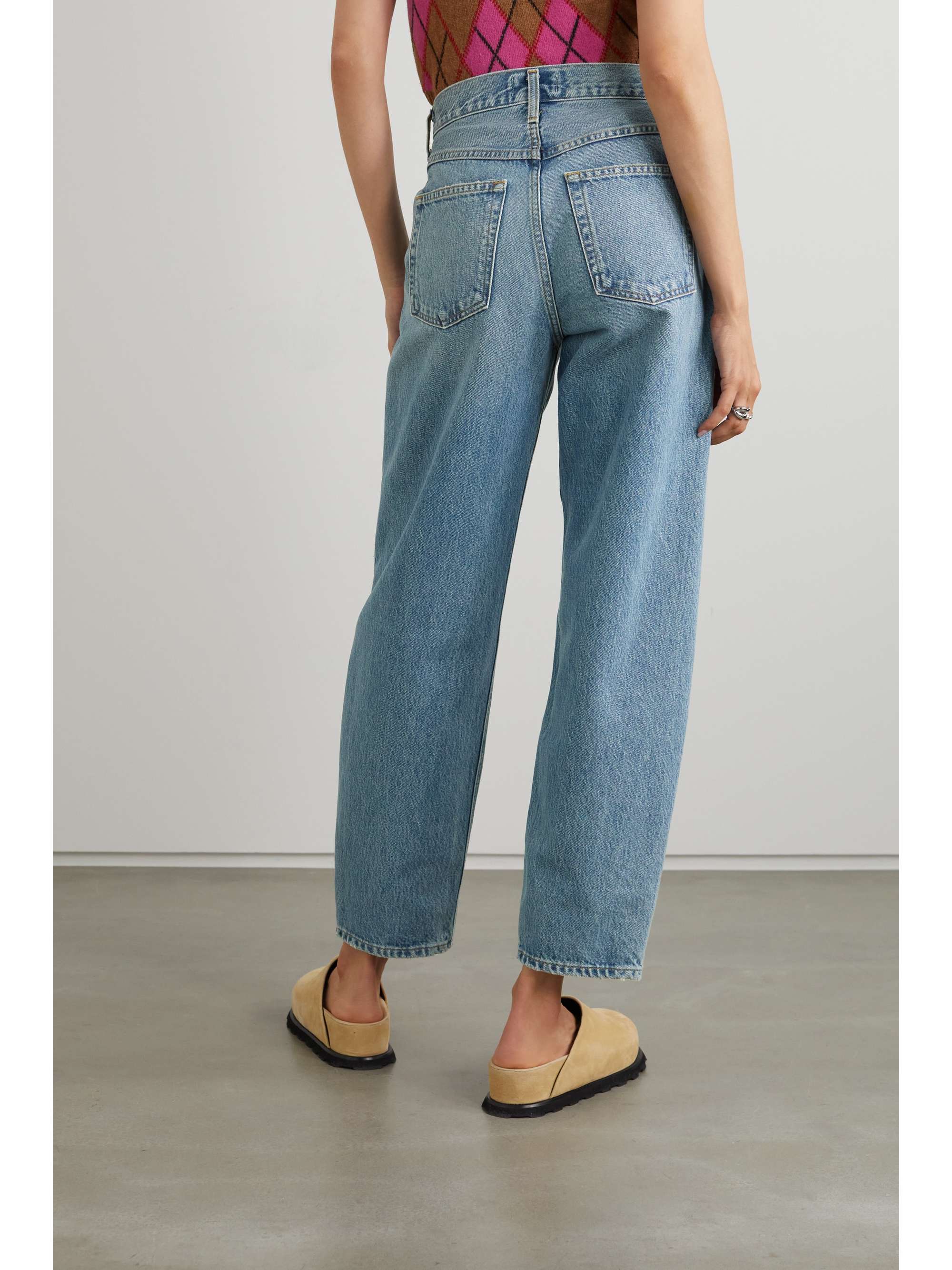 AGOLDE Highrise tapered organic jeans NETAPORTER