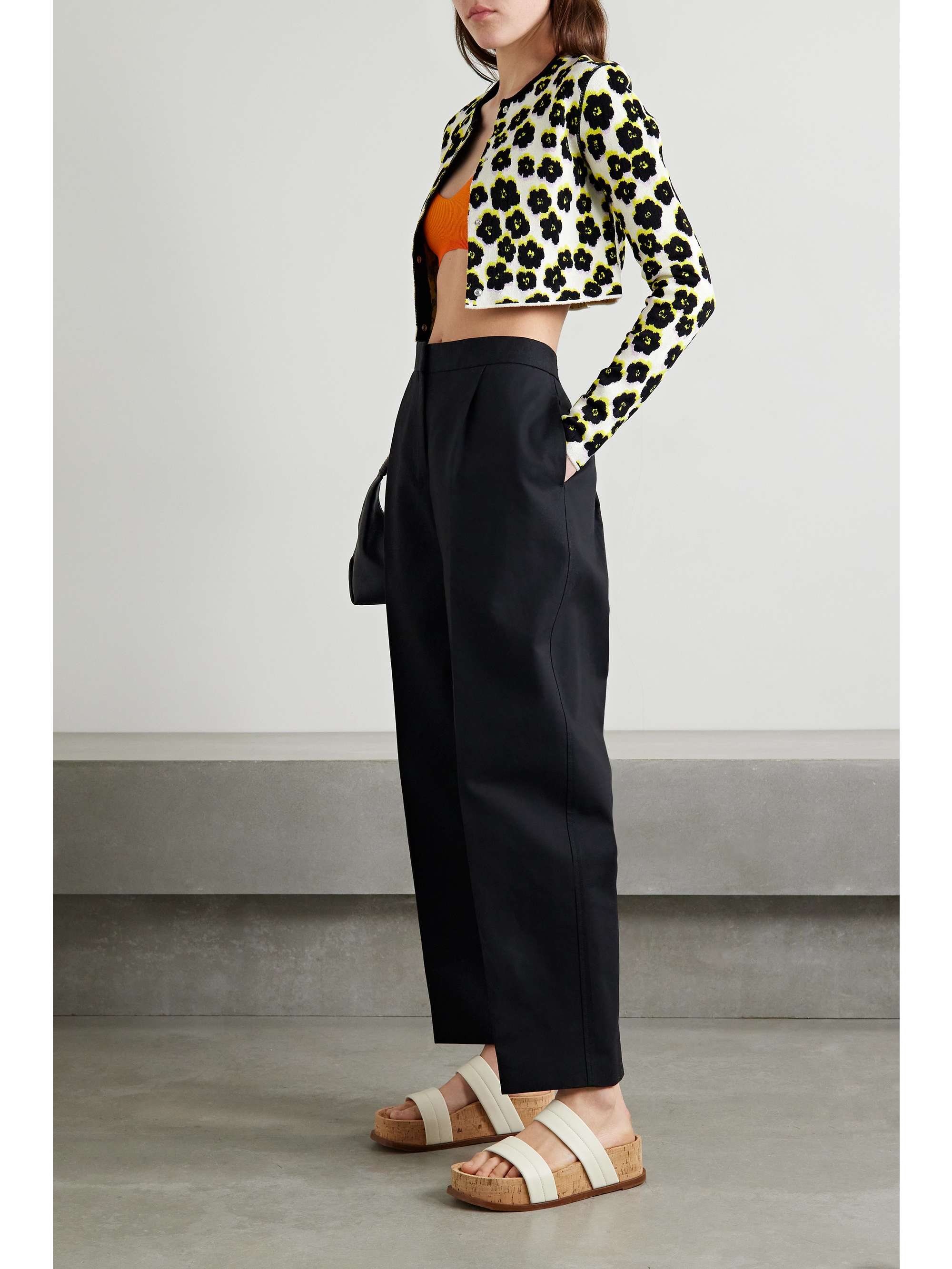 LANVIN 提花针织短款开襟衫