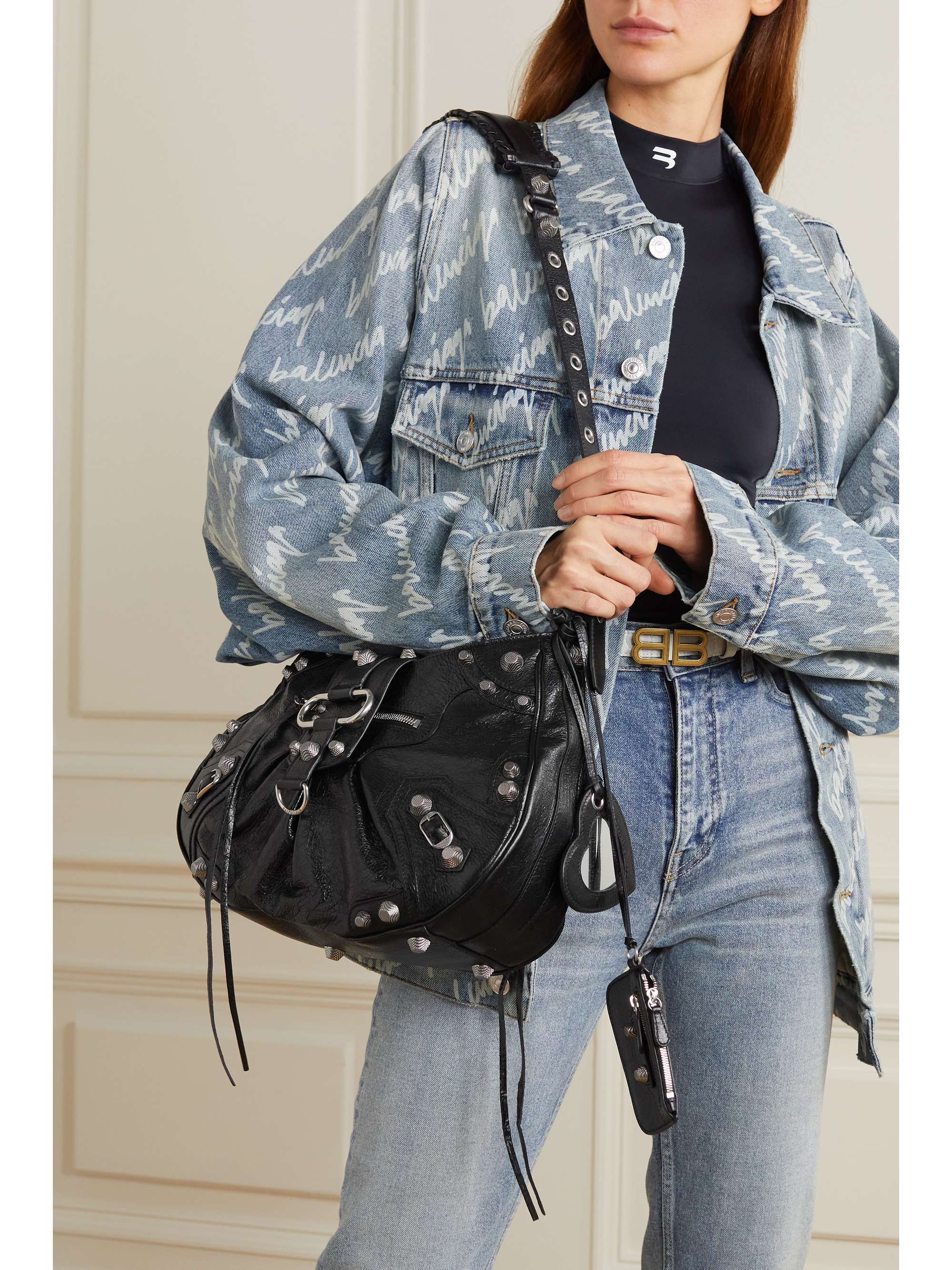 balenciaga studded bag