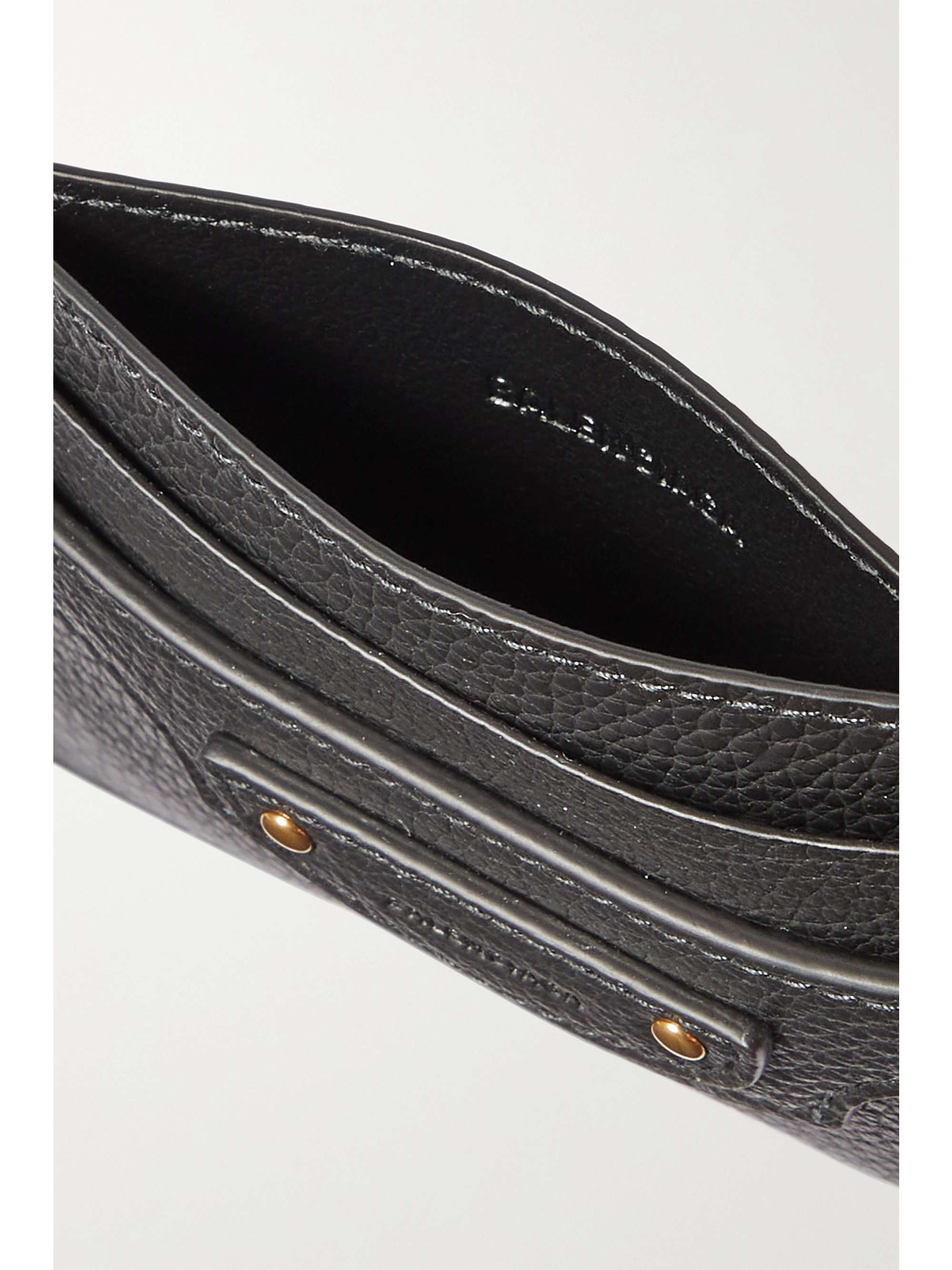 BALENCIAGA Neo Classic City textured-leather cardholder