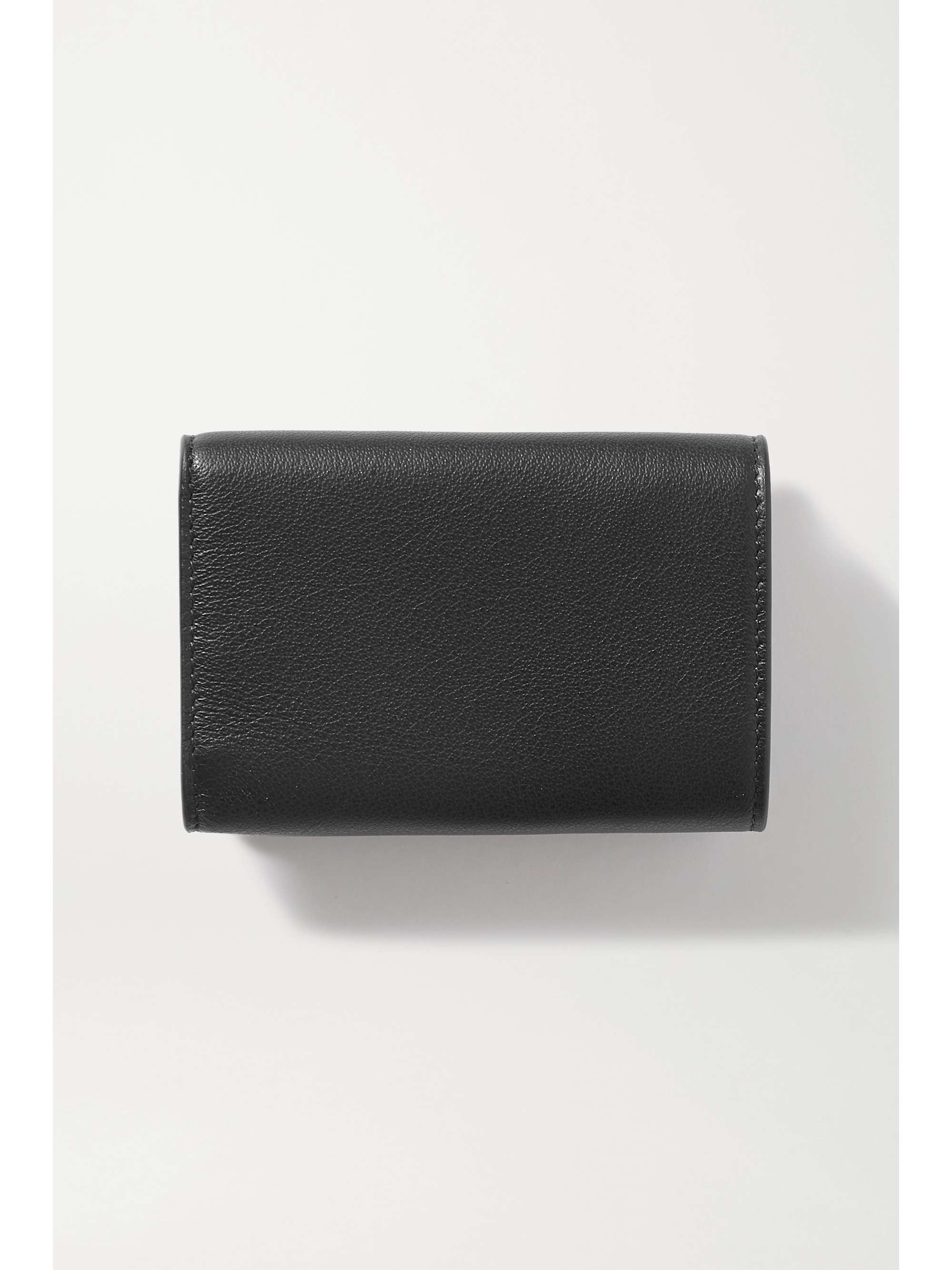 BALENCIAGA Papier mini printed textured-leather wallet