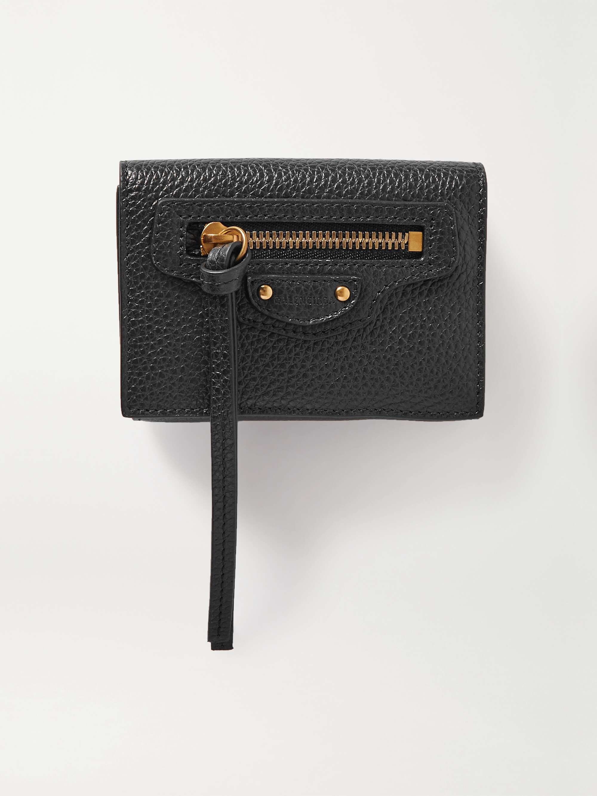 morgenmad bid Diskriminere BALENCIAGA Neo Classic City textured-leather wallet | NET-A-PORTER