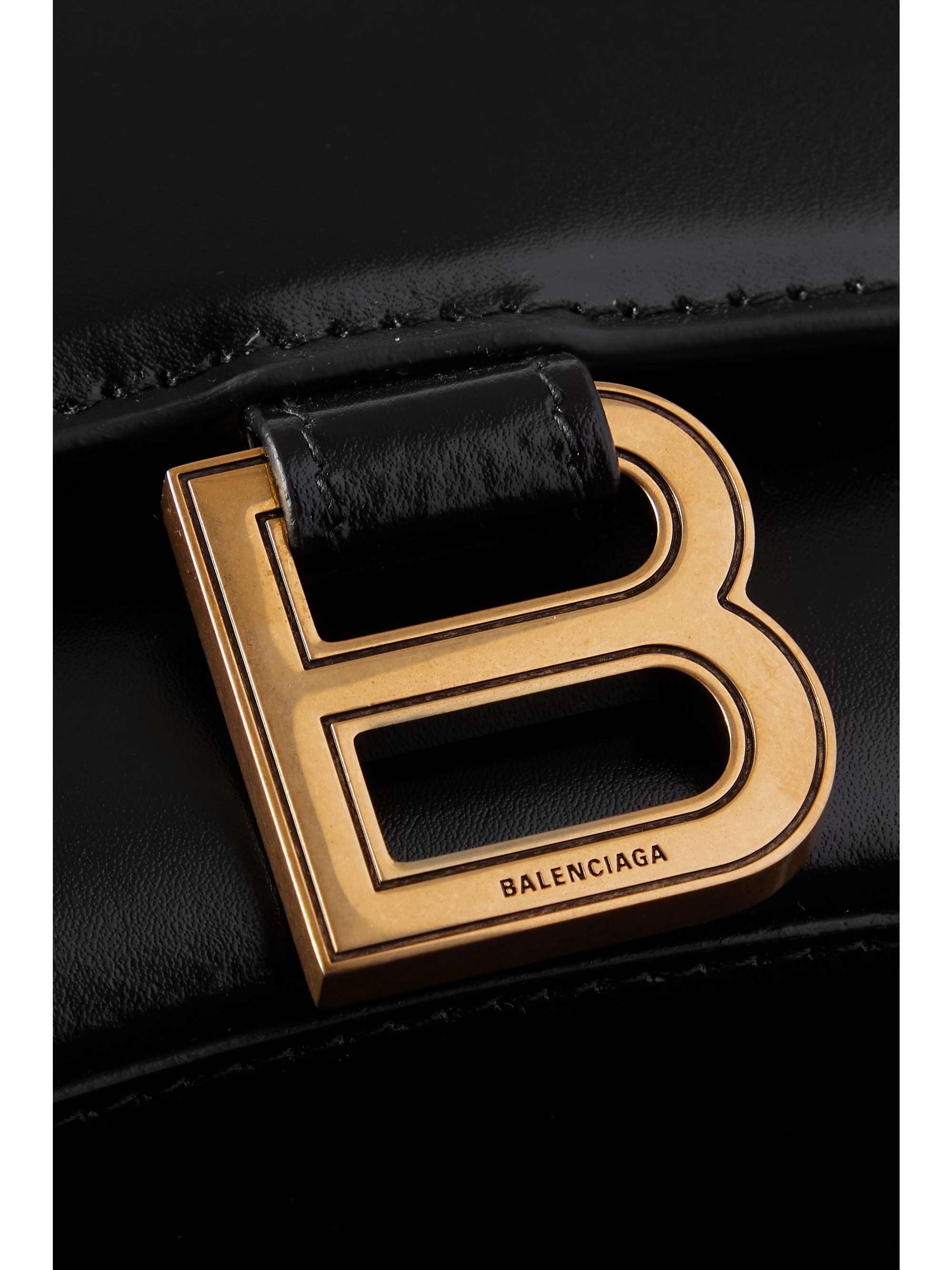 BALENCIAGA Hourglass XS leather tote