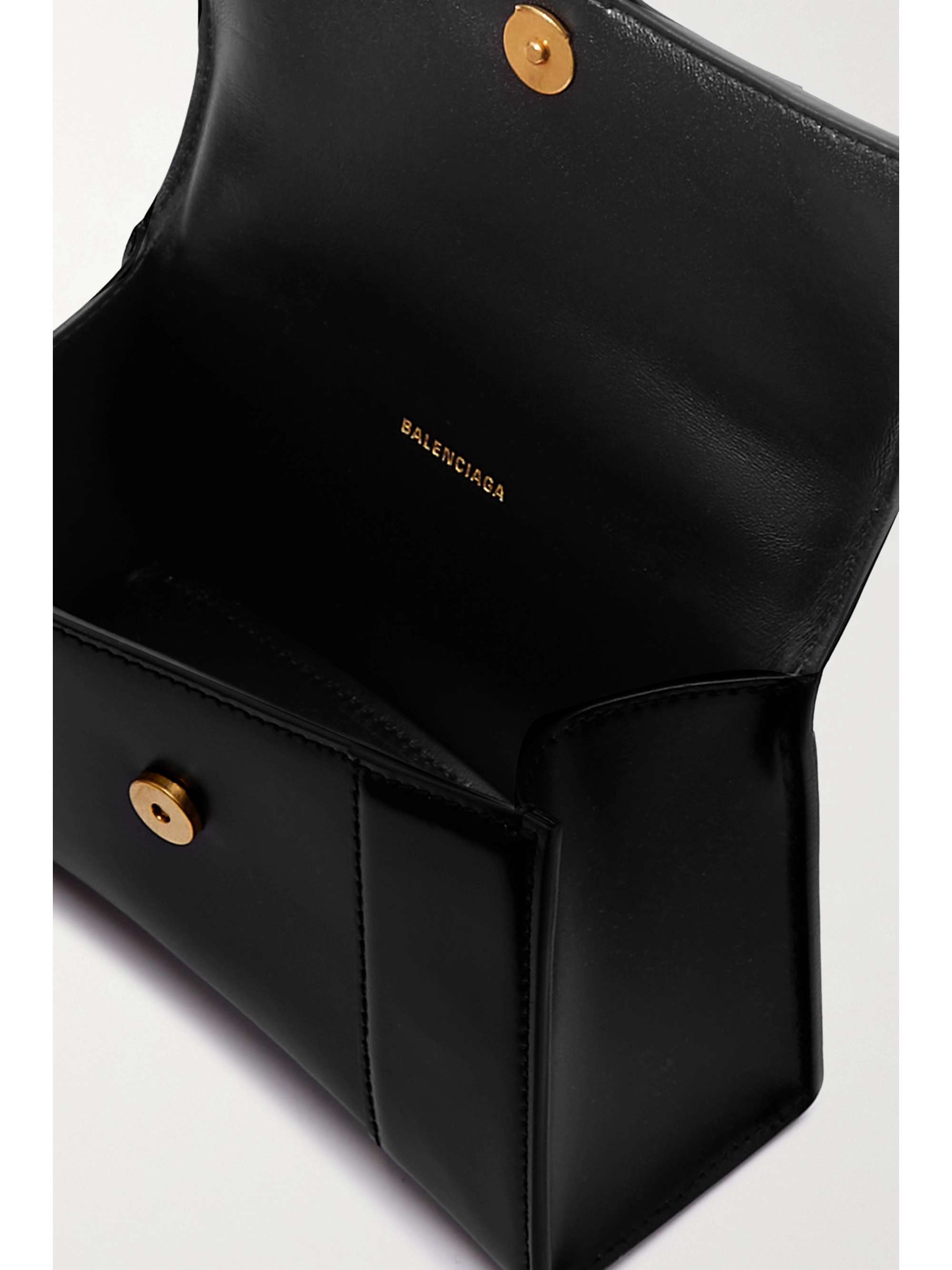 BALENCIAGA Hourglass XS leather tote