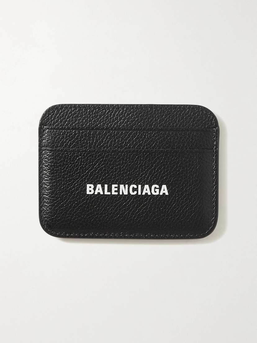 Balenciaga Cash Printed Textured-leather Cardholder