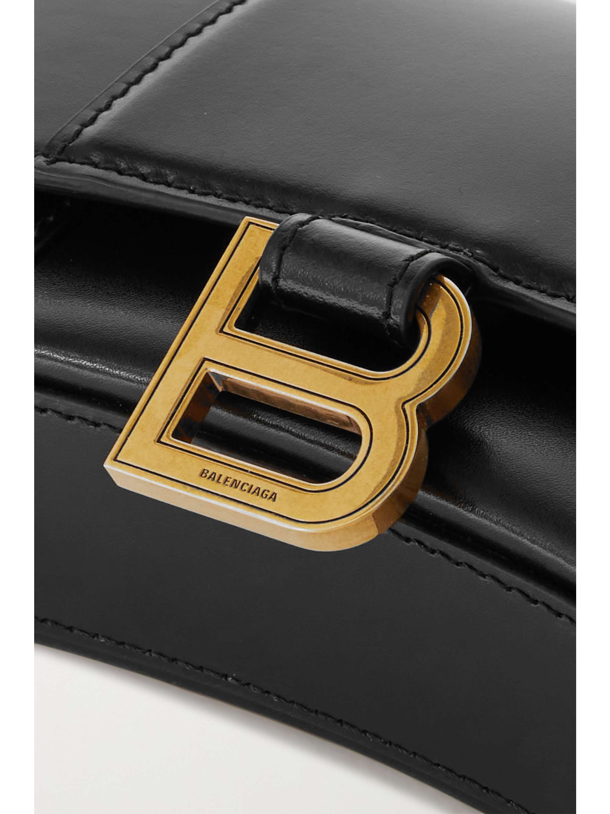 BALENCIAGA Hourglass leather shoulder bag