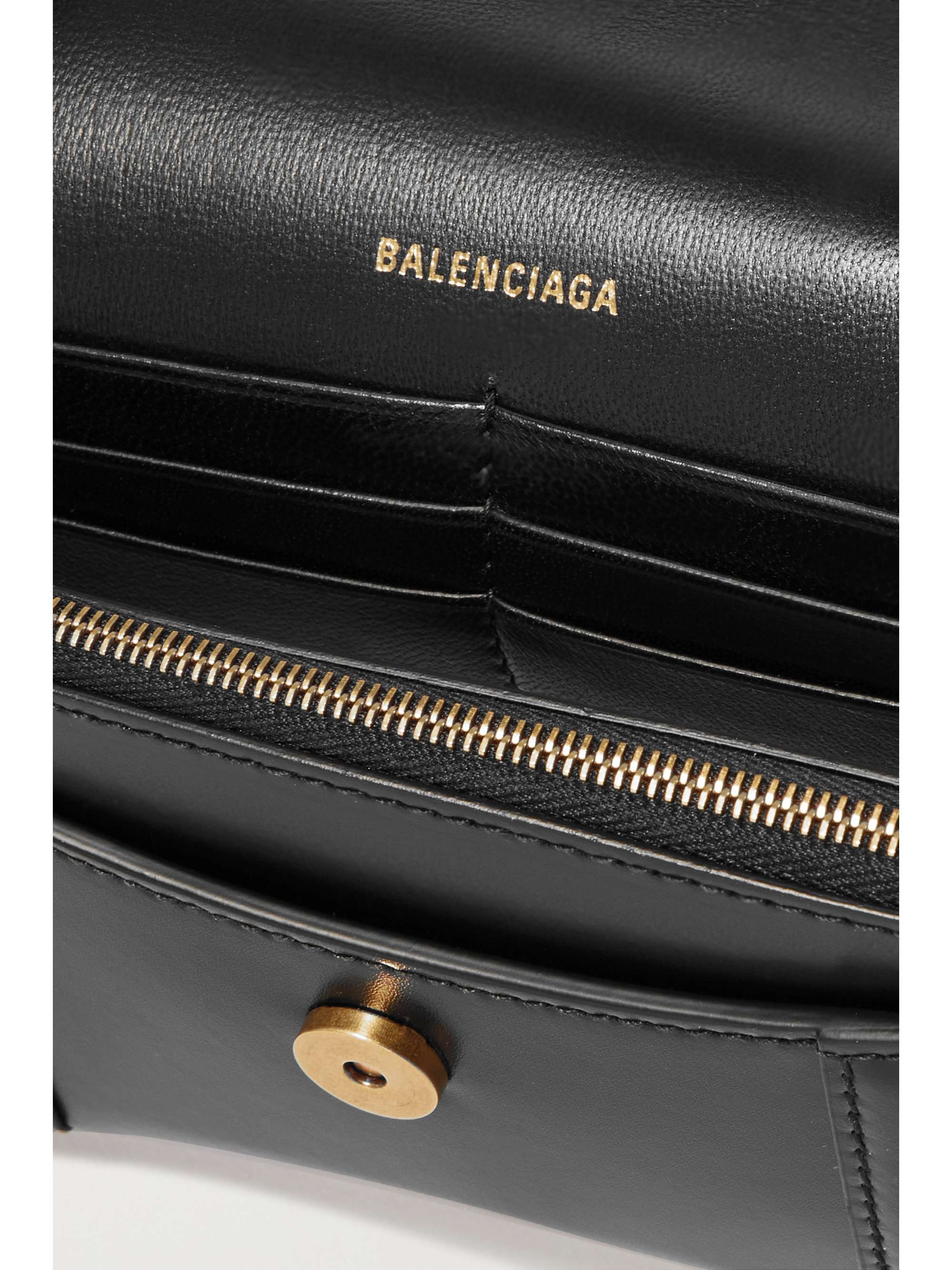 BALENCIAGA Hourglass leather shoulder bag