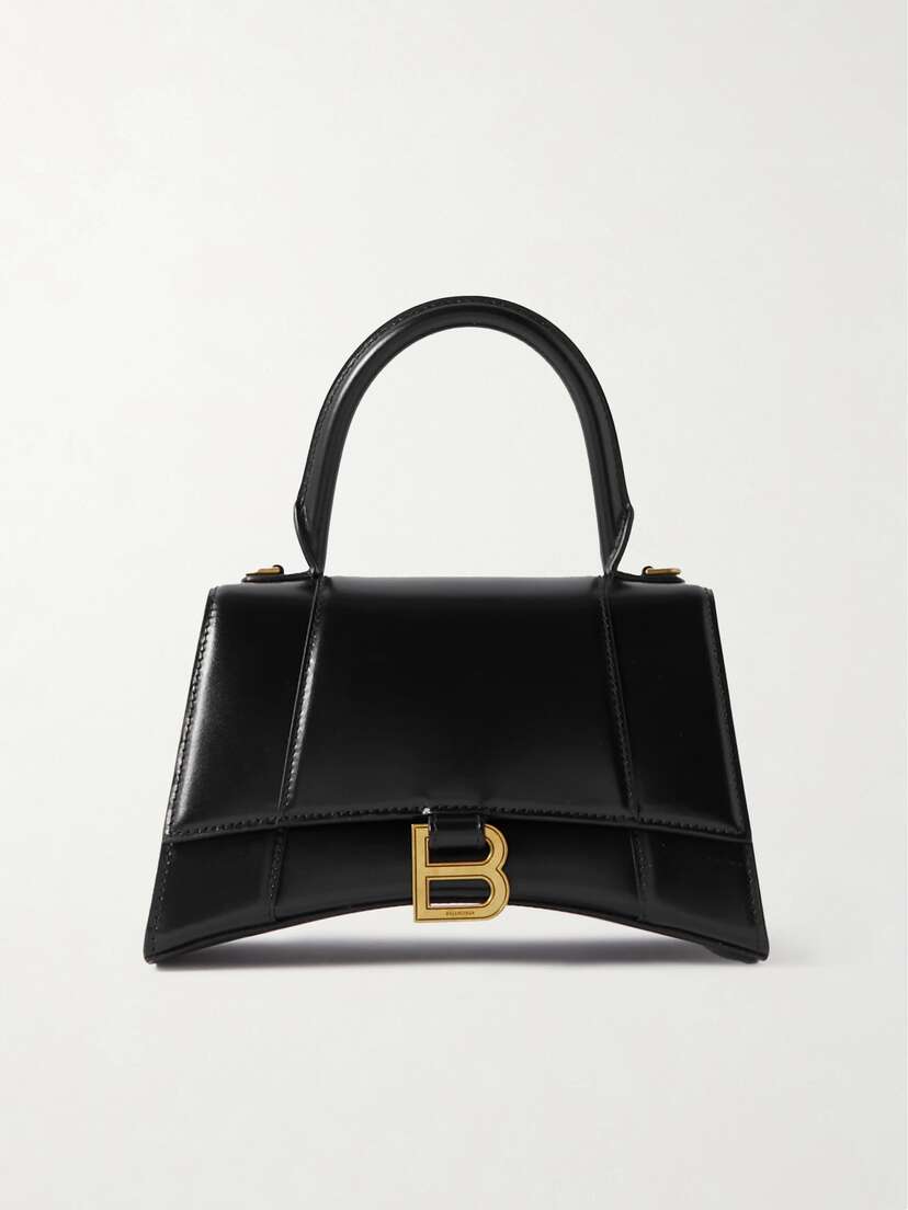 Balenciaga Hourglass small leather top handle bag
